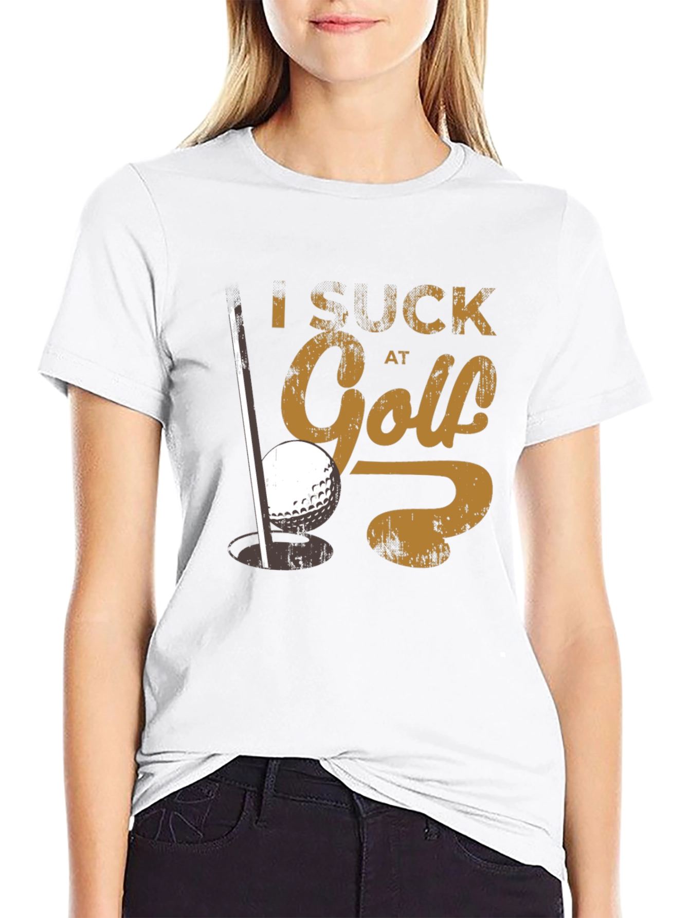 I Suck at Golf T-Shirt Funny Golfing Tee