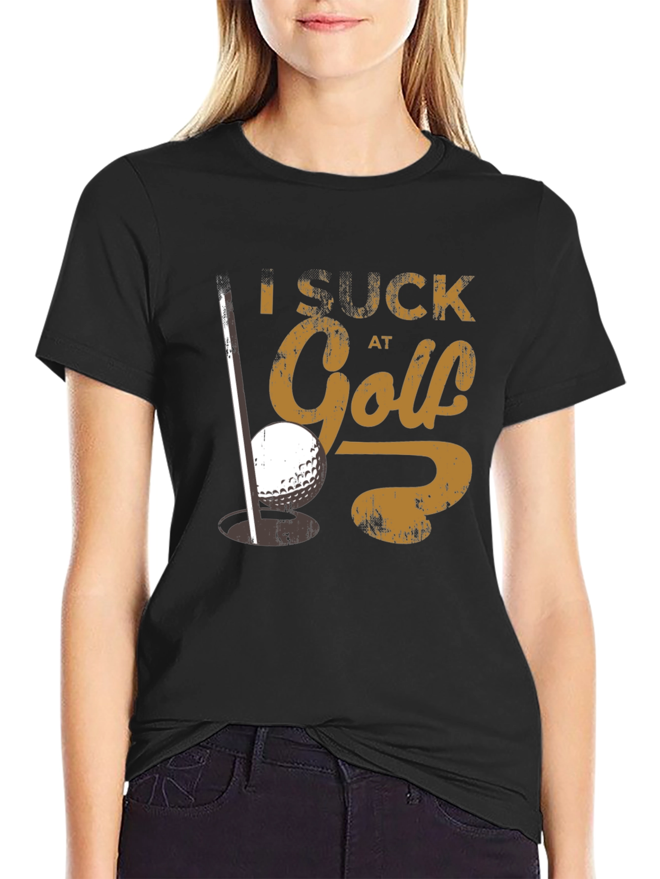 I Suck at Golf T-Shirt Funny Golfing Tee