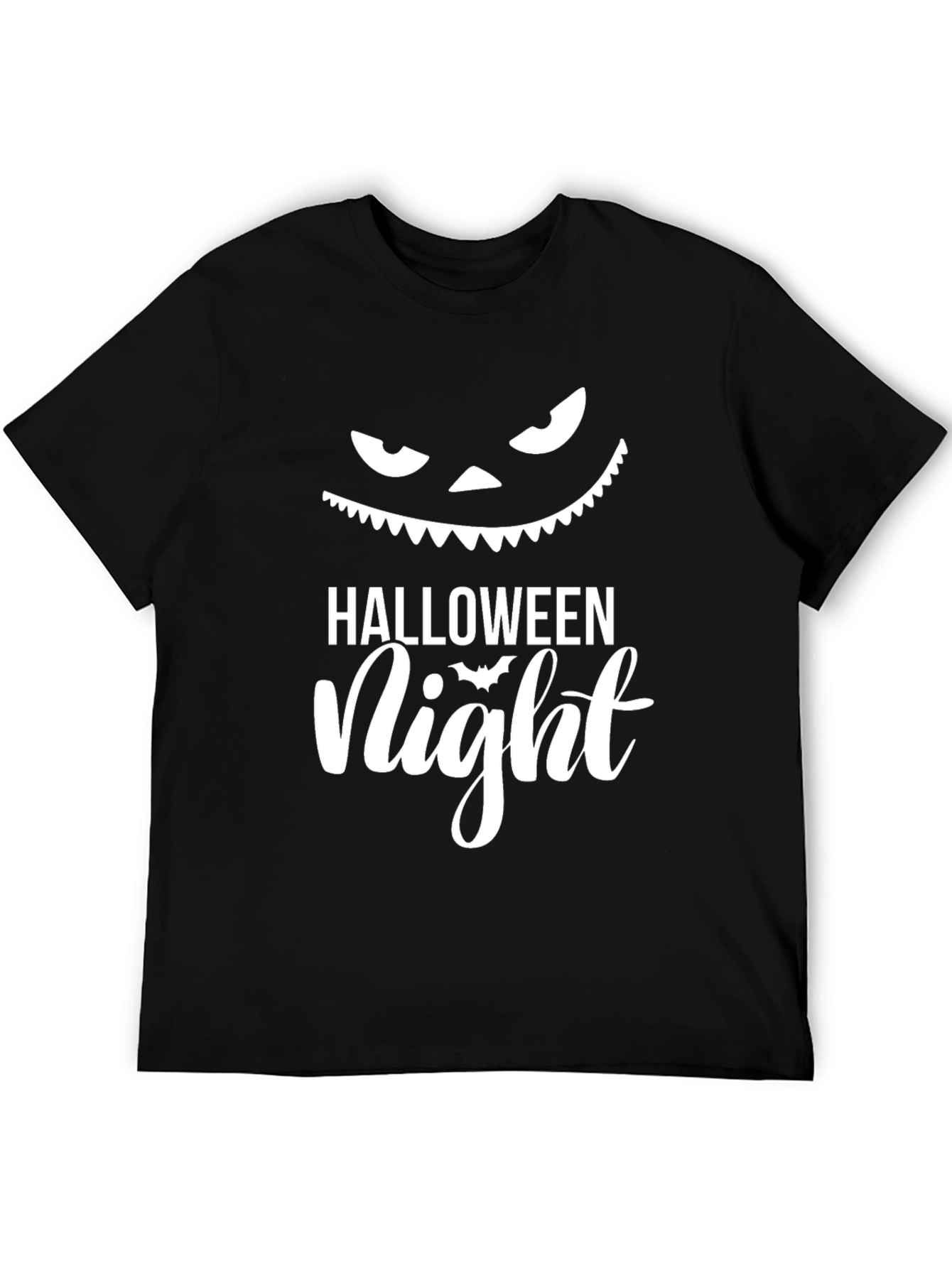 Halloween Night T-Shirt - Spooky Pumpkin Face Graphic Tee