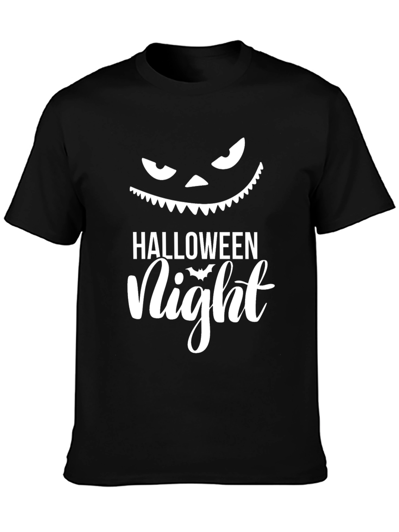 Halloween Night T-Shirt - Spooky Pumpkin Face Graphic Tee