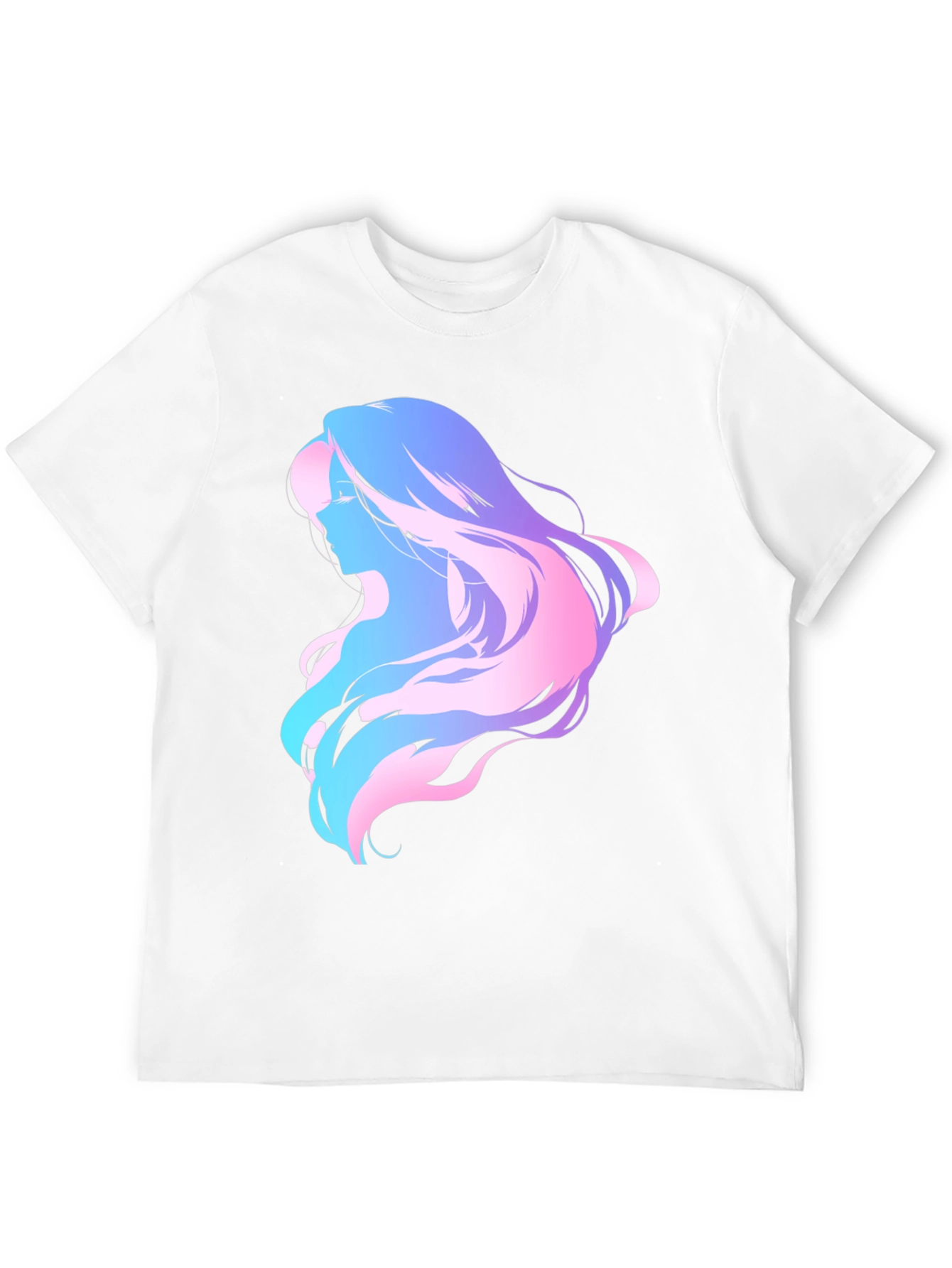 Abstract Woman Graphic Tee - Black Cotton Comfort