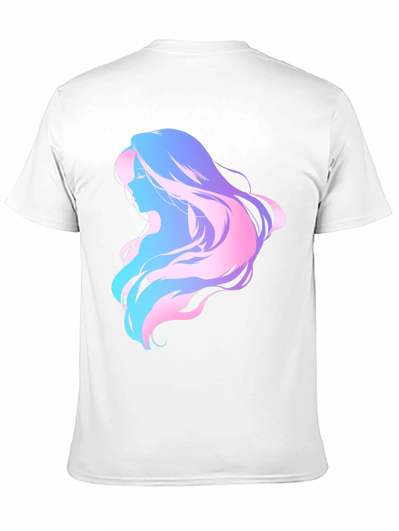 Abstract Woman Graphic Tee - Black Cotton Comfort