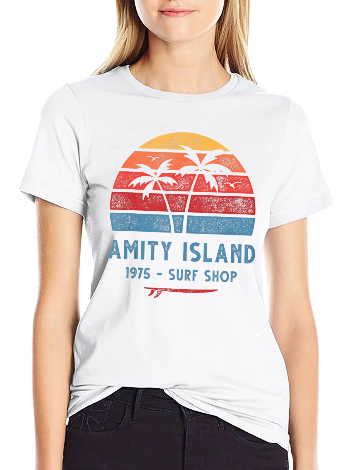 Amity Island 1975 Surf Shop Graphic Tee