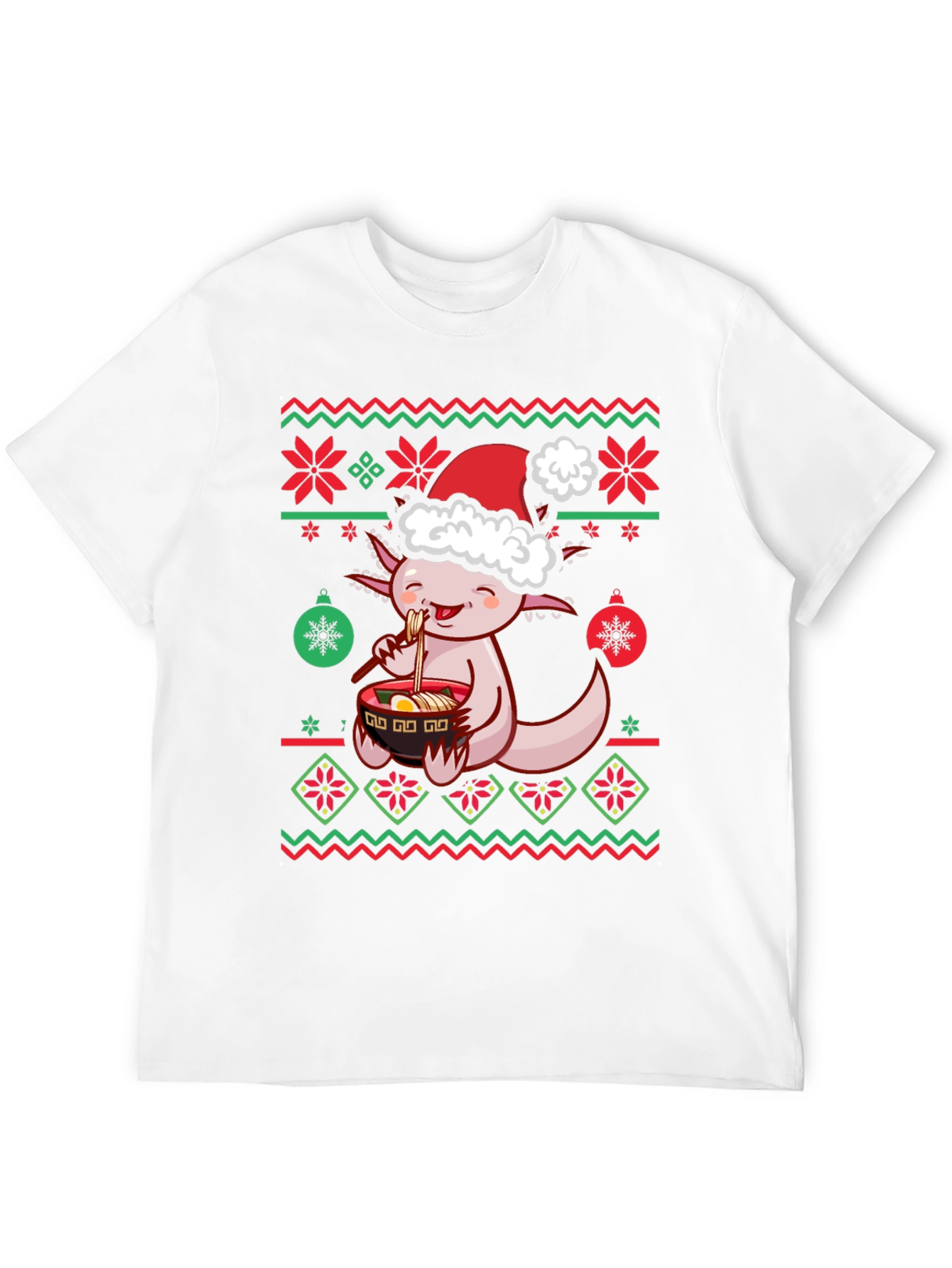 Axolotl Ramen Christmas Ugly Sweater T-Shirt