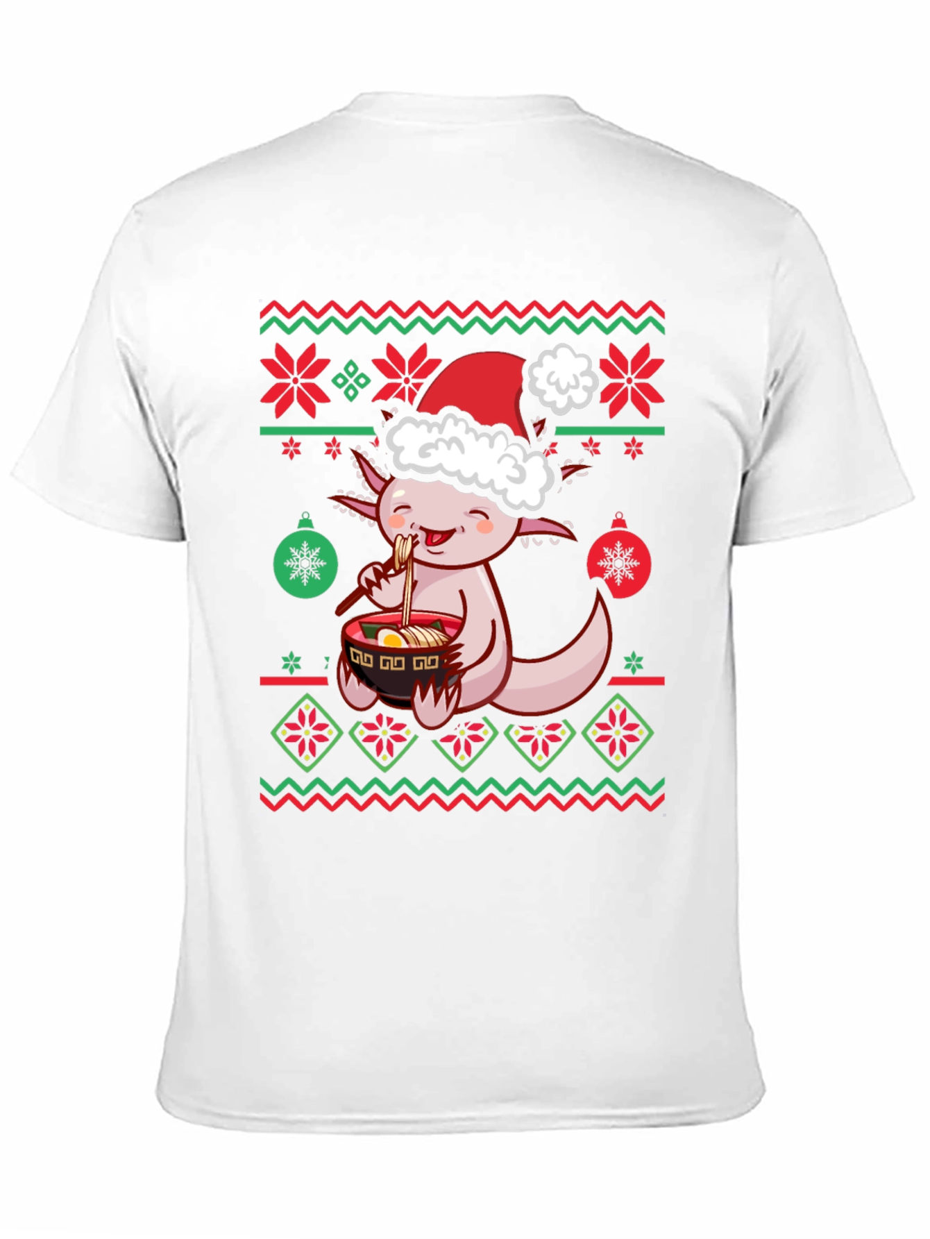 Axolotl Ramen Christmas Ugly Sweater T-Shirt