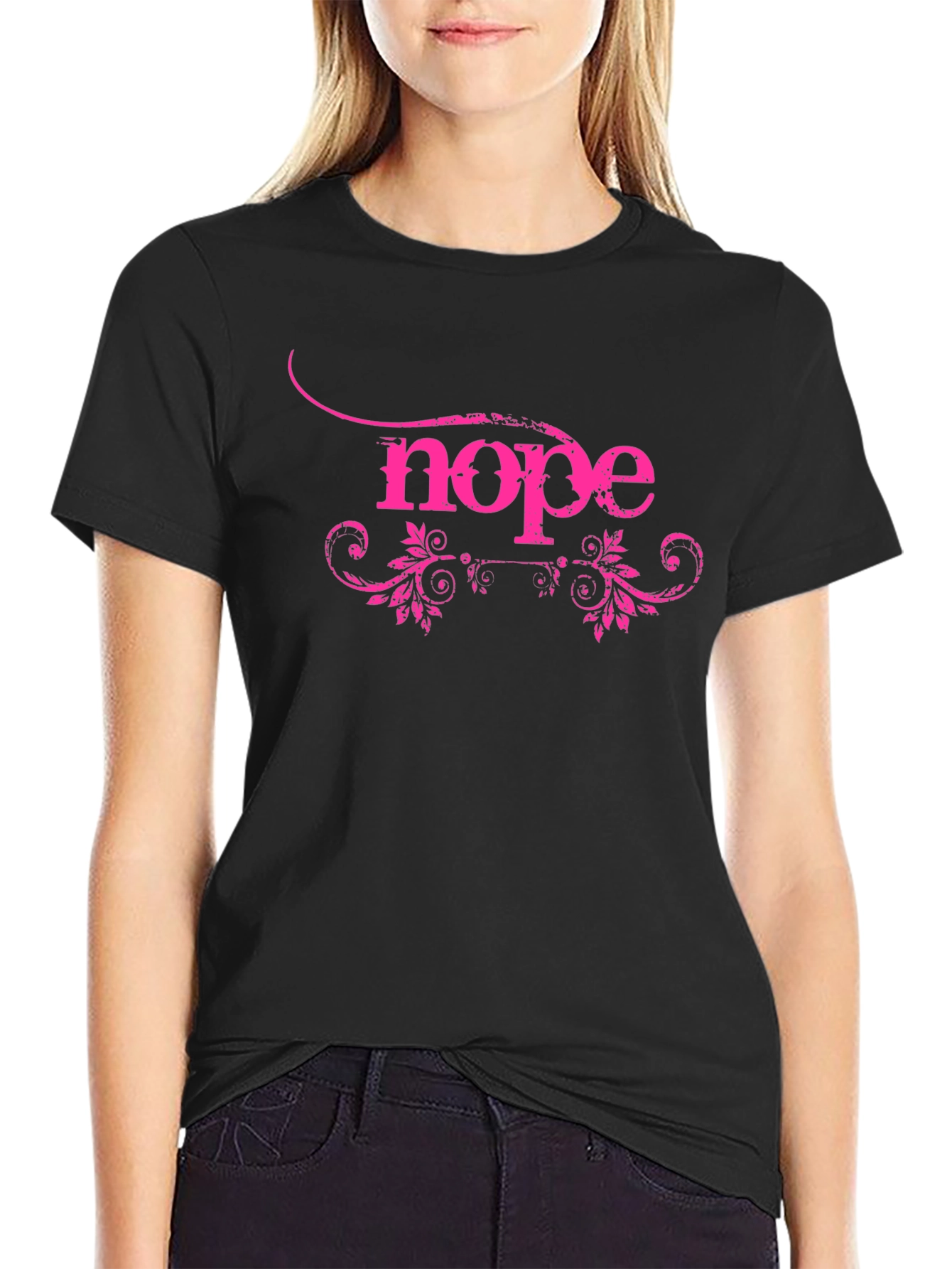 Nope Graphic Tee - Statement T-Shirt