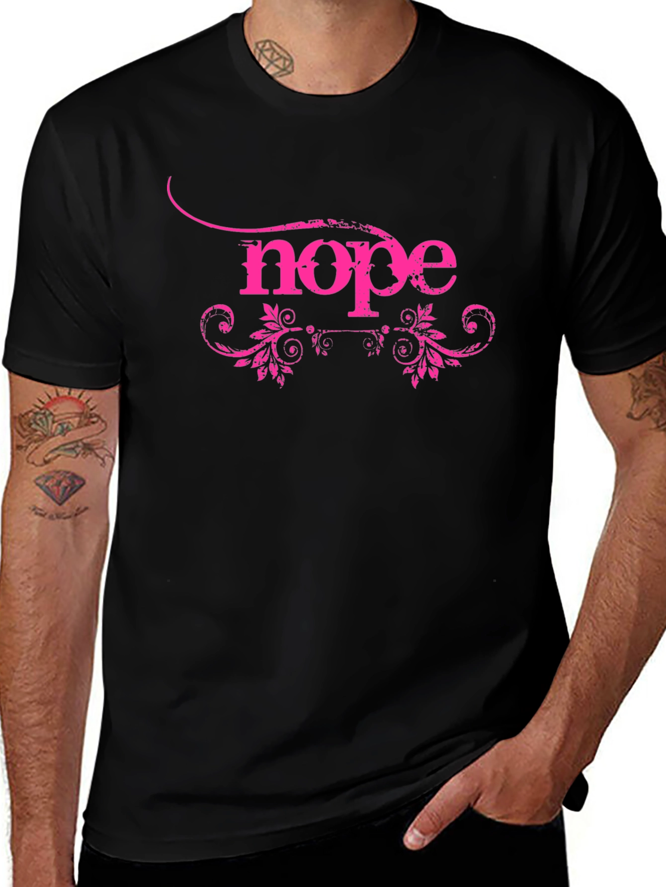 Nope Graphic Tee - Statement T-Shirt