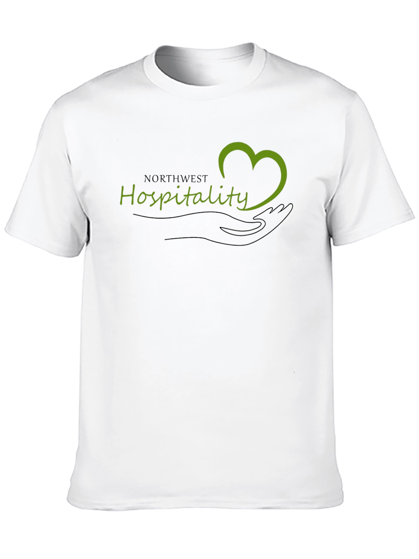Northwest Hospitality Heart Graphic Black T-Shirt