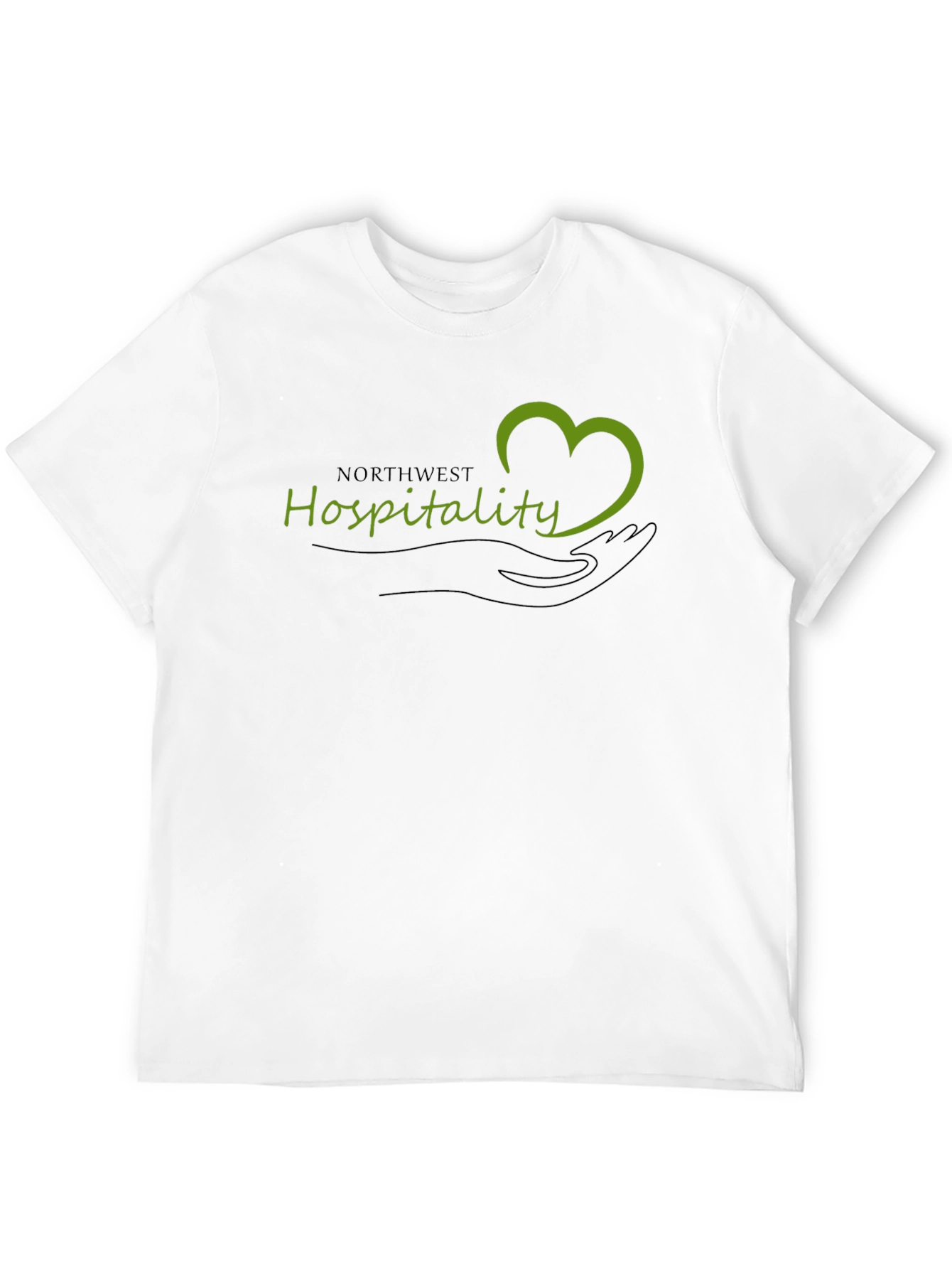 Northwest Hospitality Heart Graphic Black T-Shirt