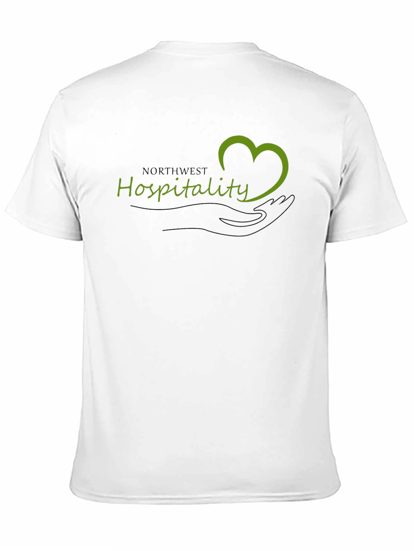 Northwest Hospitality Heart Graphic Black T-Shirt