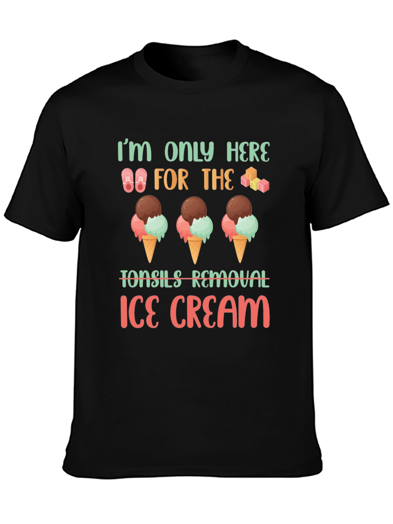Tonsil Removal Ice Cream T-Shirt