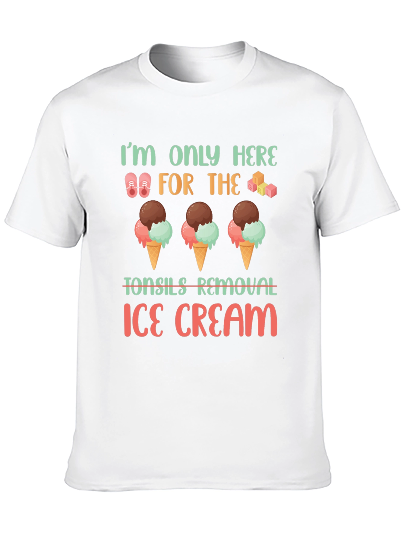 Tonsil Removal Ice Cream T-Shirt