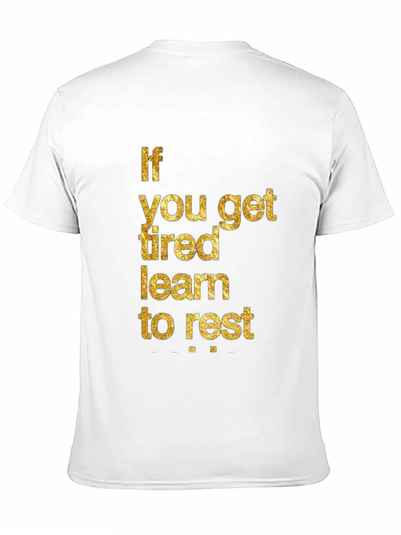Inspirational Learn to Rest Black T-Shirt