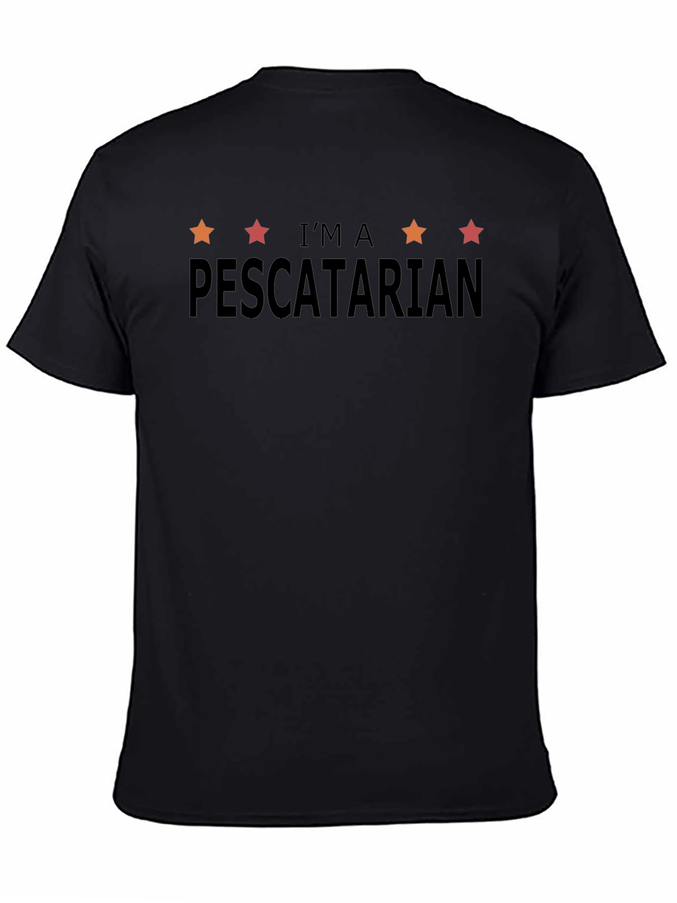 Im a Pescatarian Graphic Tee - Black