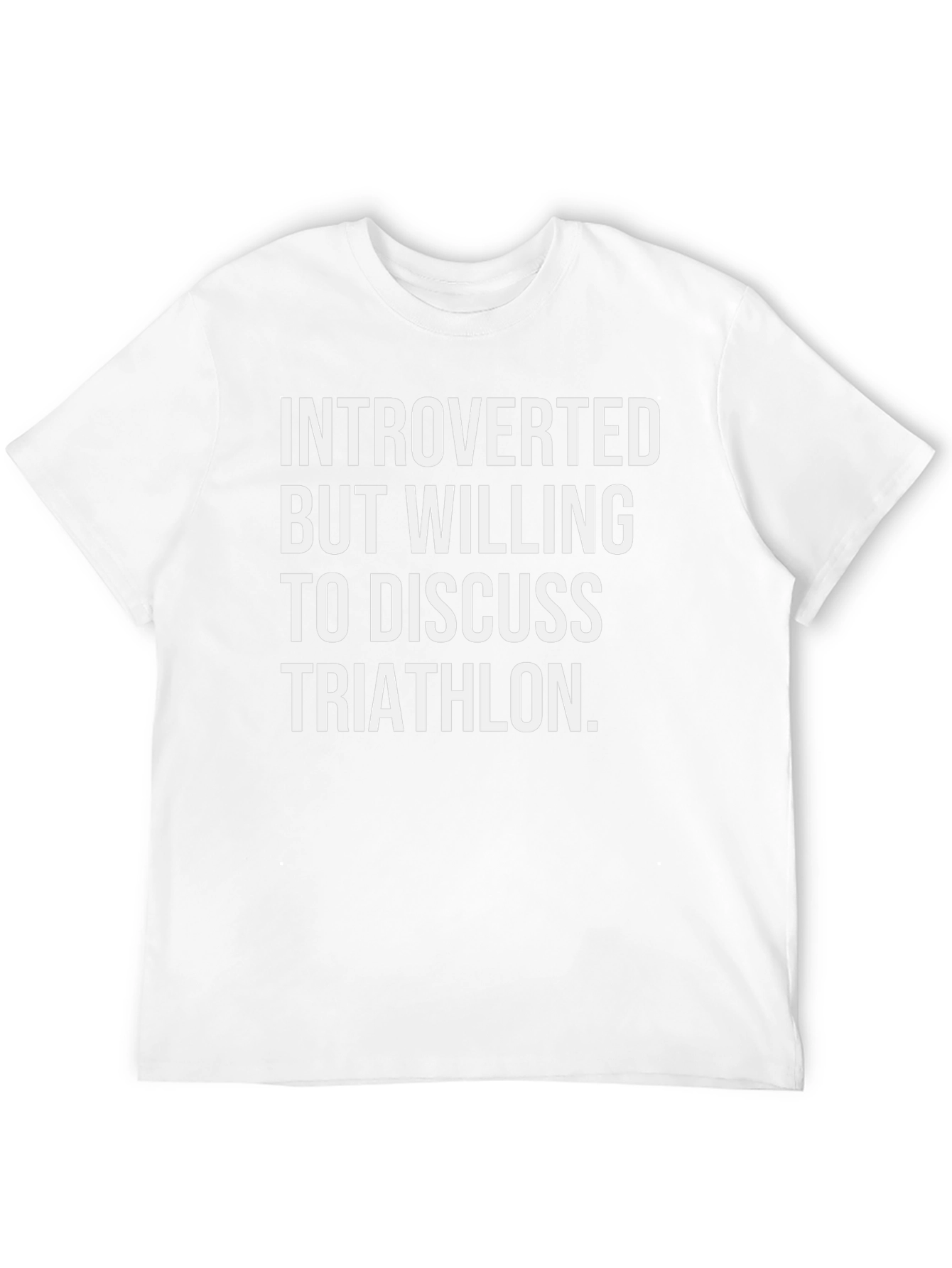 Introverted Triathlon T-Shirt - Soft Cotton Blend