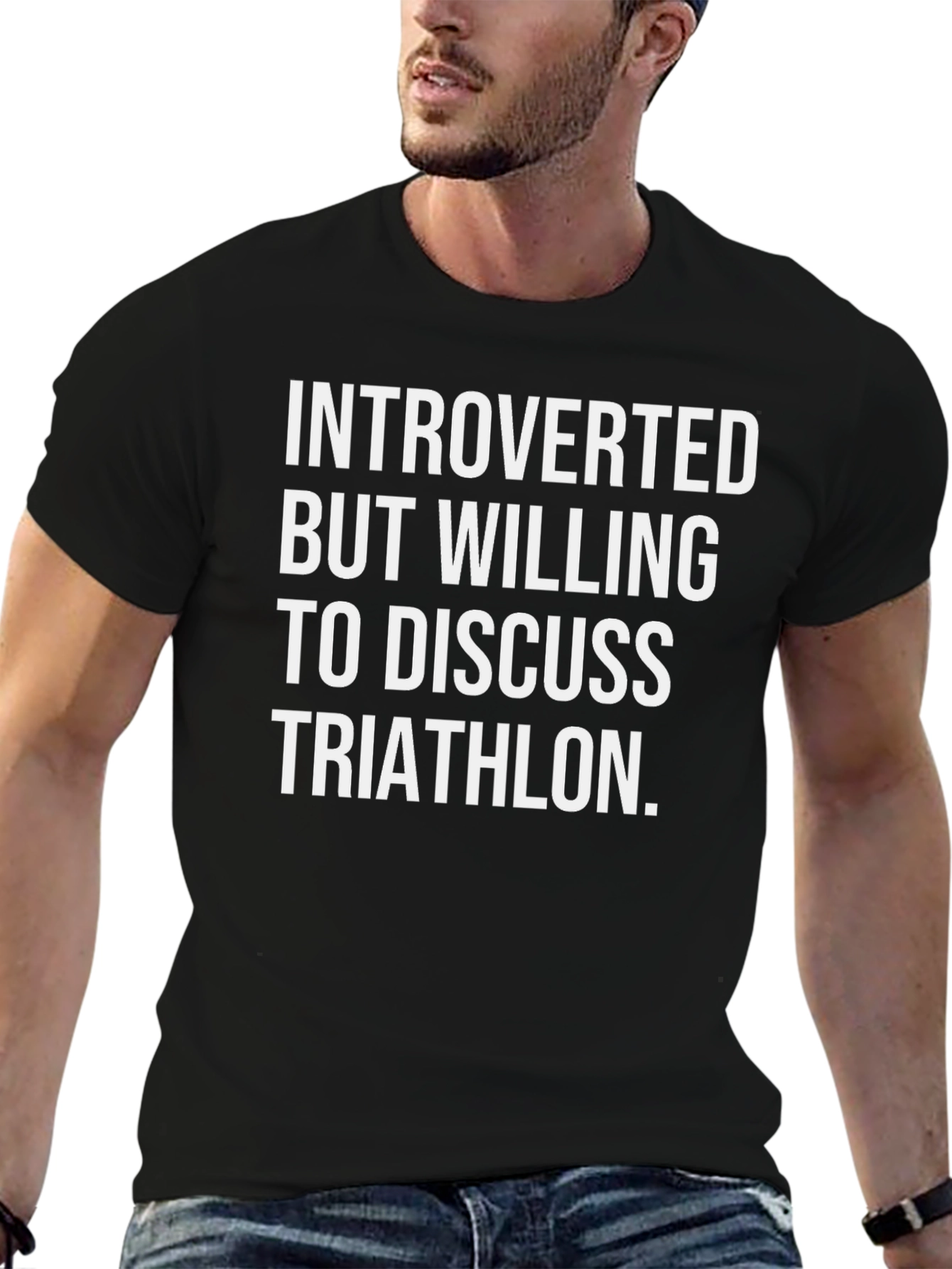 Introverted Triathlon T-Shirt - Soft Cotton Blend