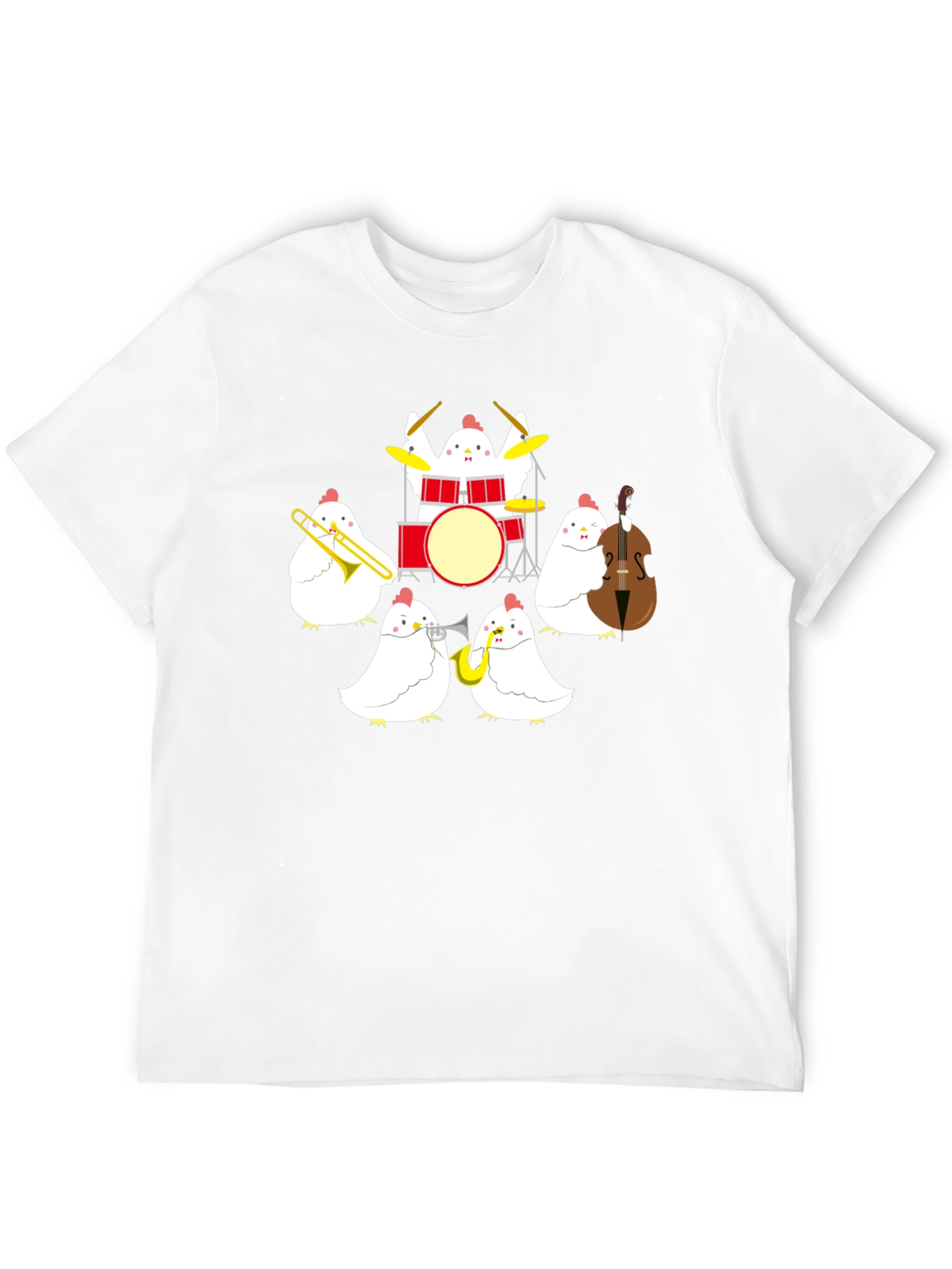 Chicken Band T-Shirt: Funny Music Tee