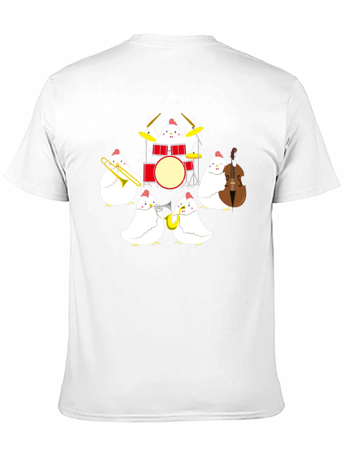 Chicken Band T-Shirt: Funny Music Tee