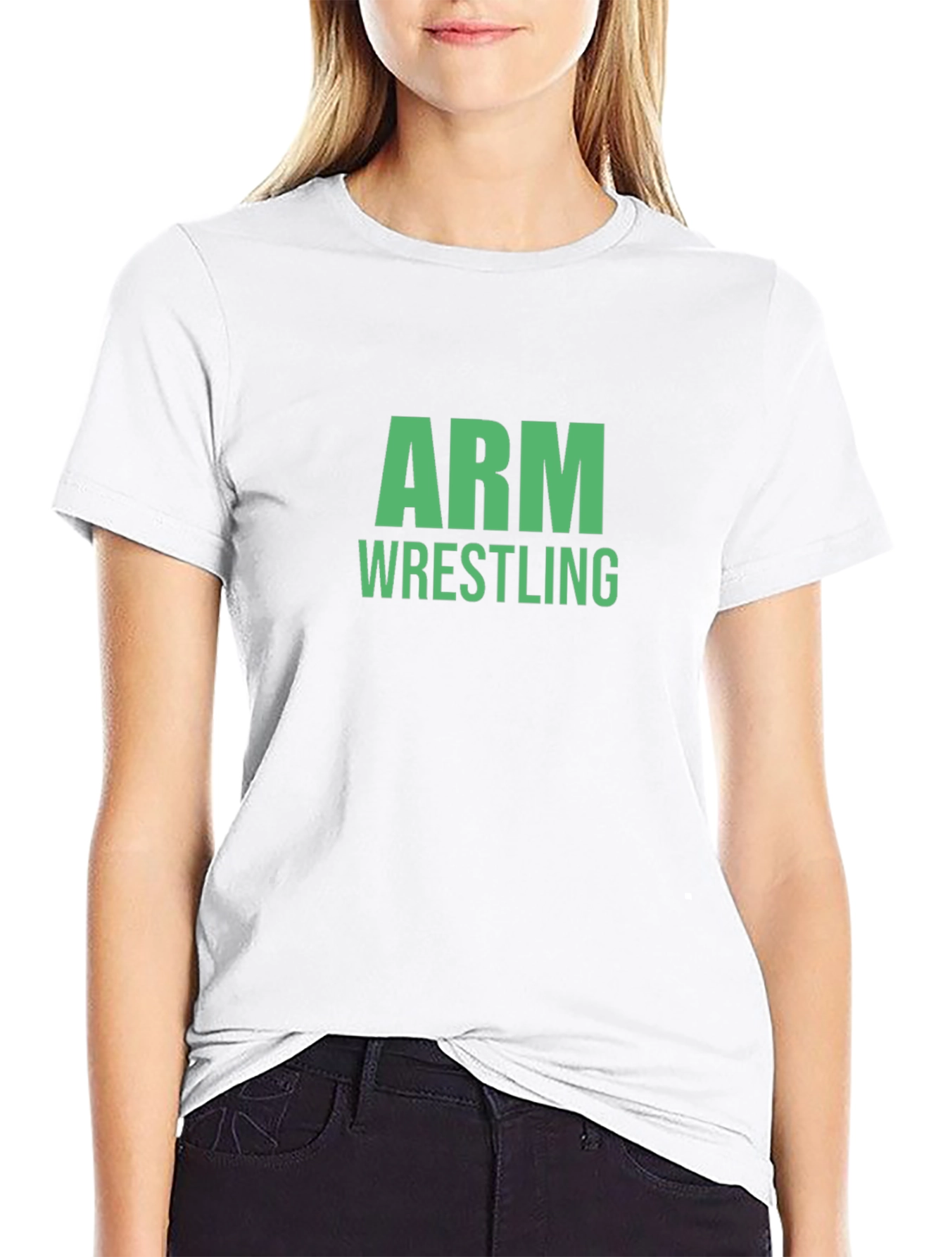Arm Wrestling T-Shirt - Black Graphic Tee