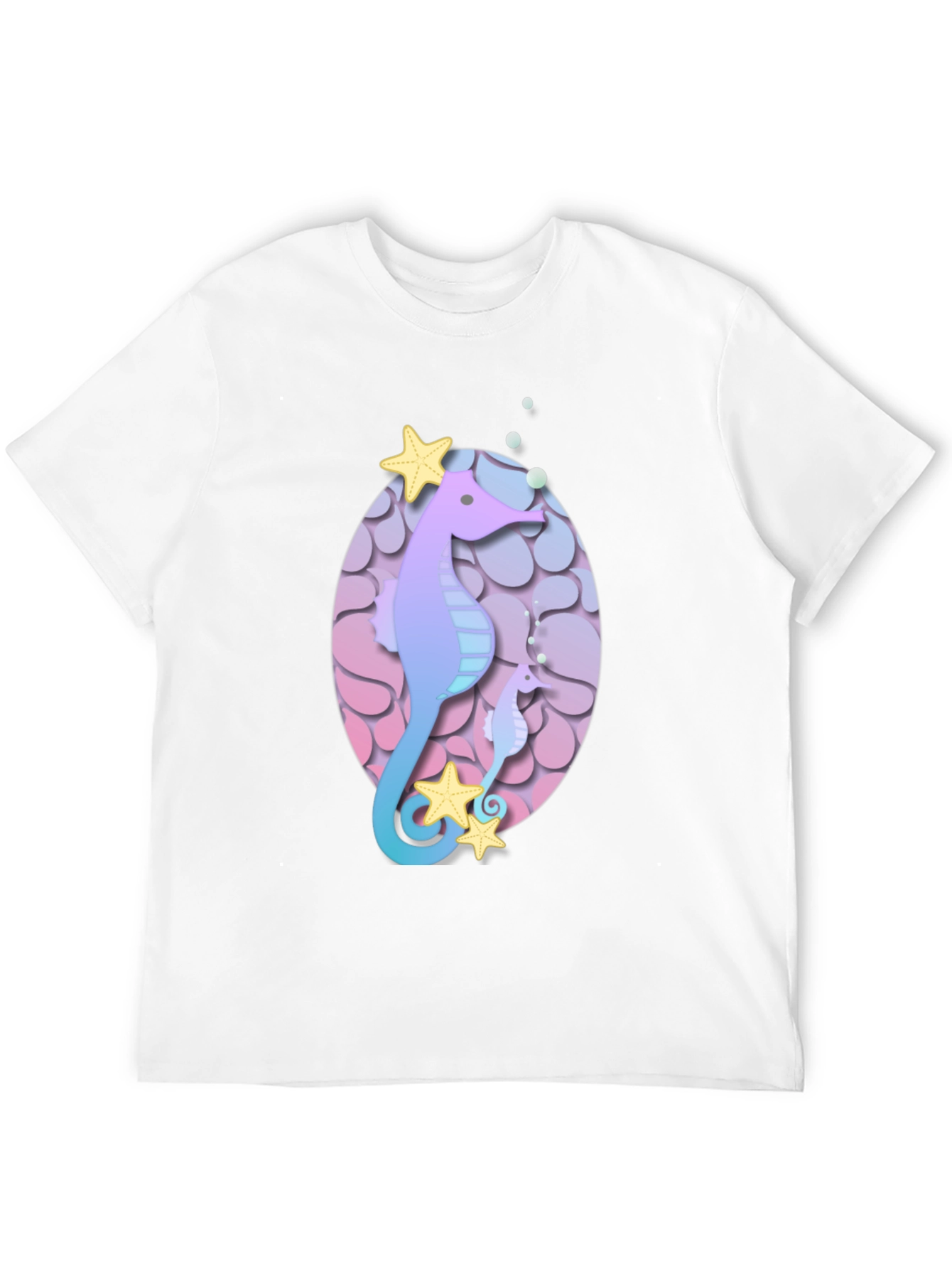 Seahorse Starfish Graphic Tee