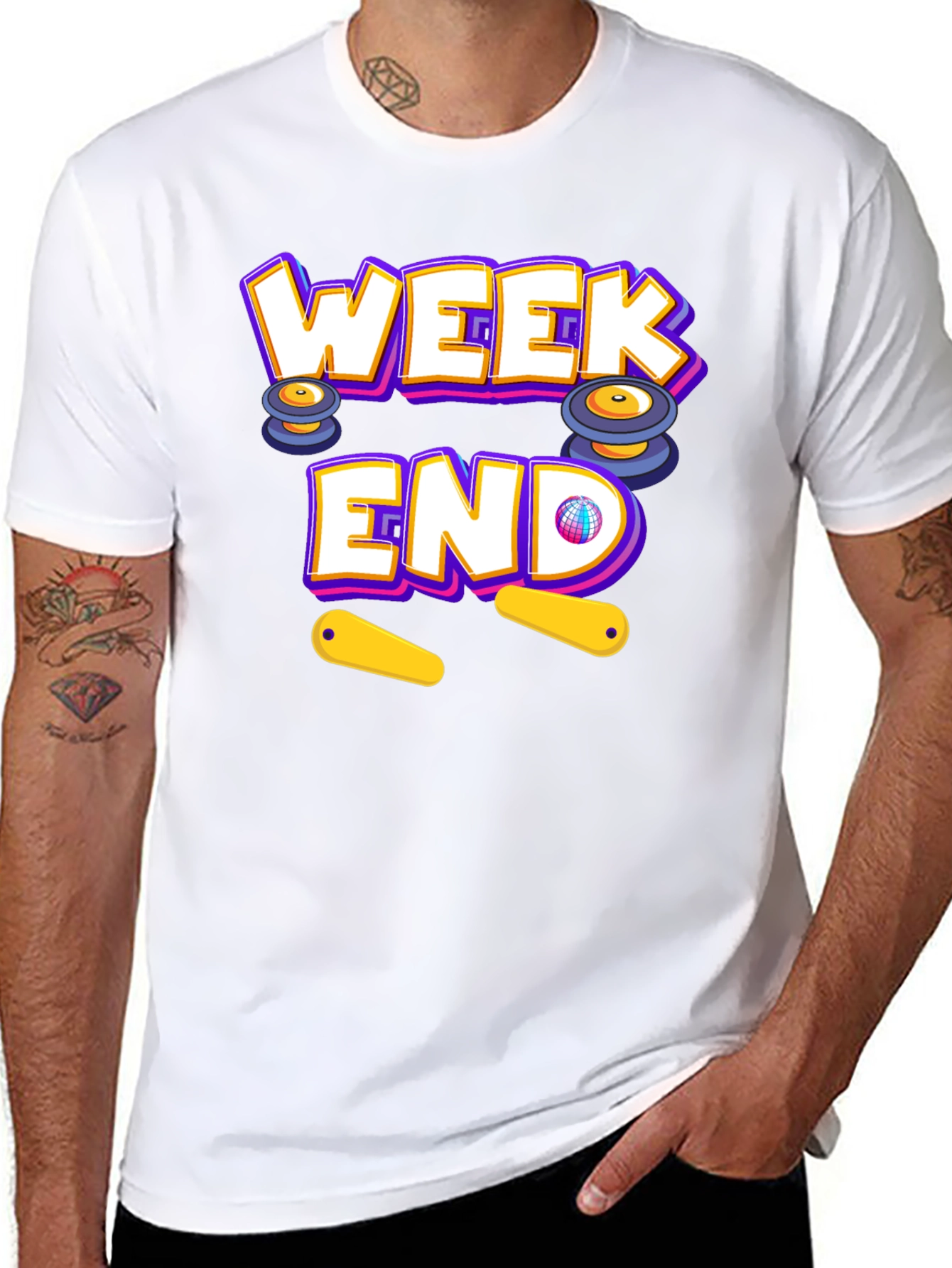 Weekend Pinball T-Shirt - Fun Casual Wear