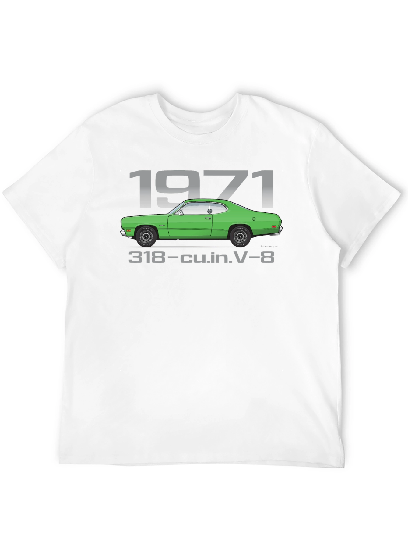 1971 Car Black T-Shirt