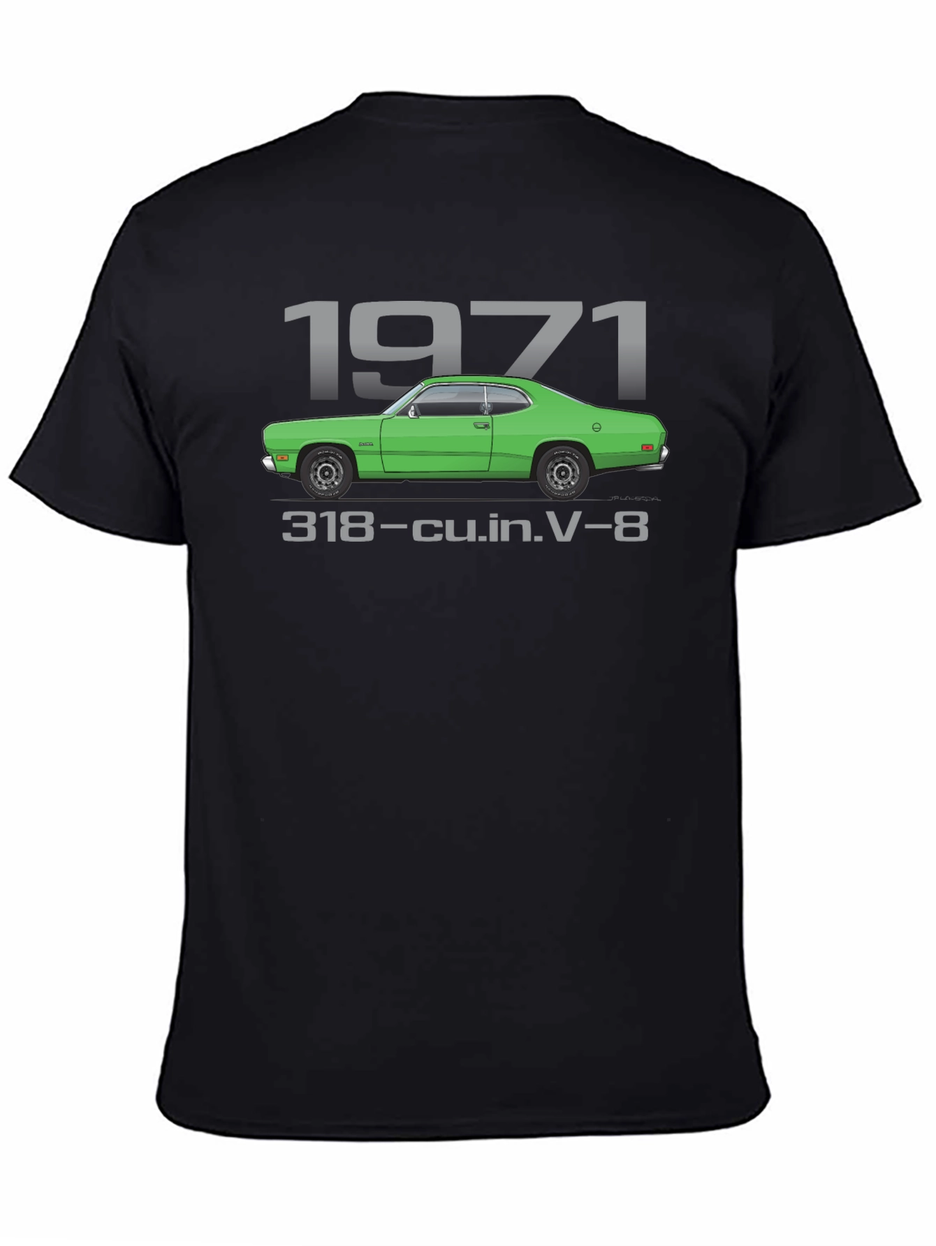 1971 Car Black T-Shirt