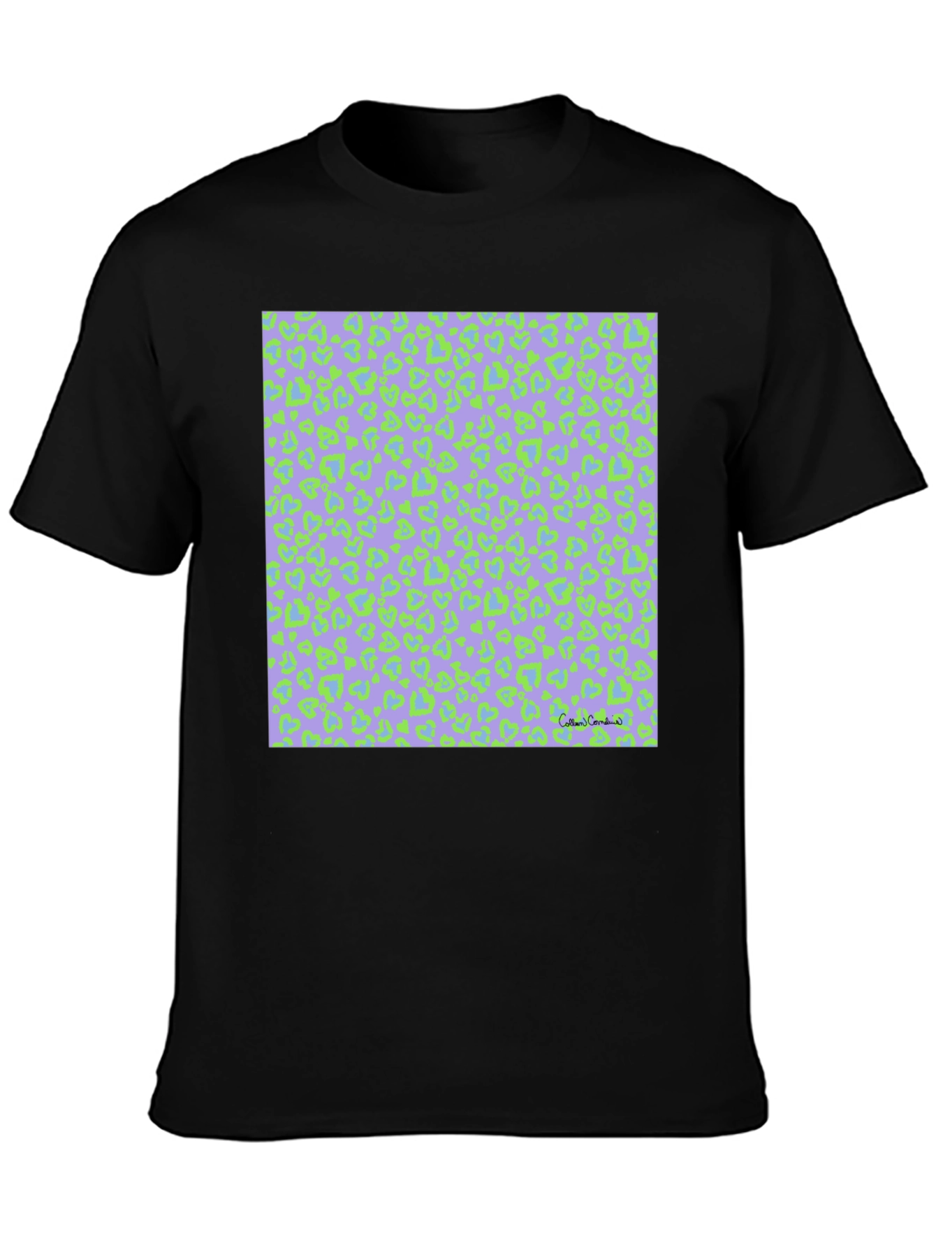 Heart Pattern T-Shirt - Trendy Graphic Tee
