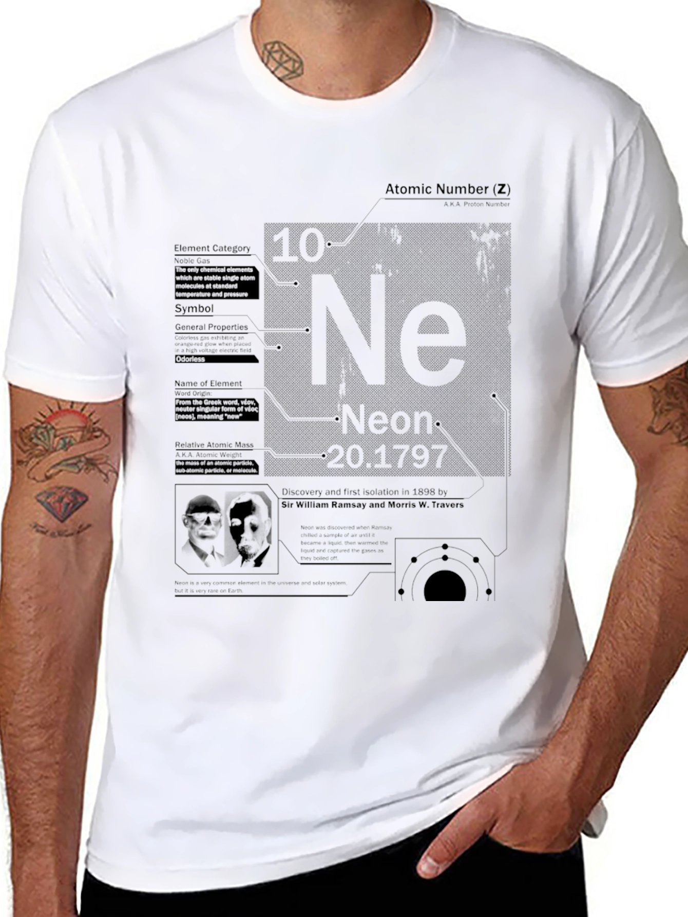 Neon Element Graphic Print T-Shirt