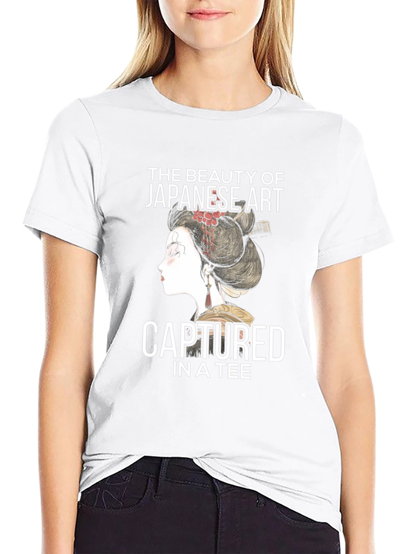 Japanese Art Tee: Beauty Captured in Style