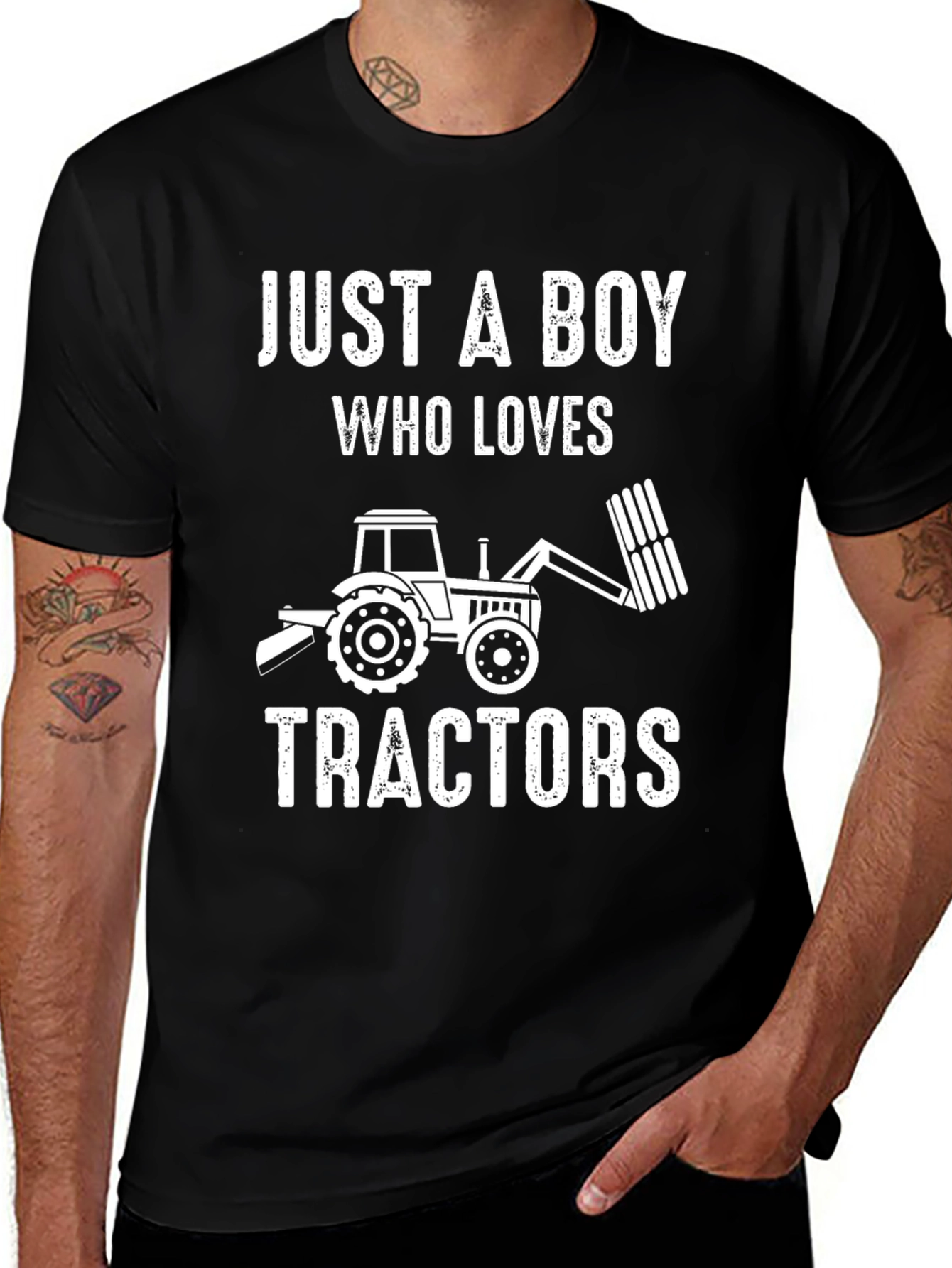 Just a Boy Who Loves Tractors T-Shirt