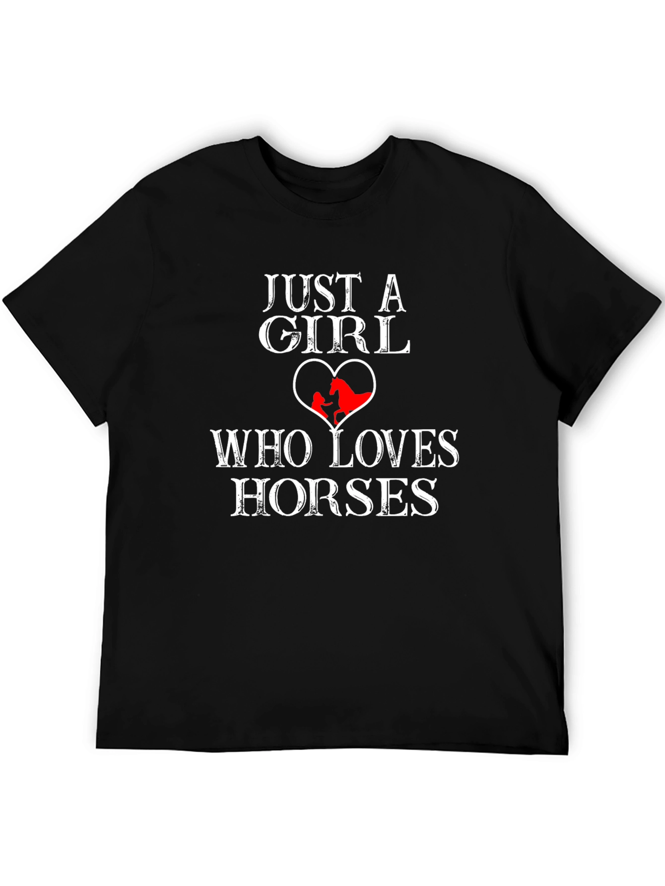 Just A Girl Who Loves Horses Graphic Tee
