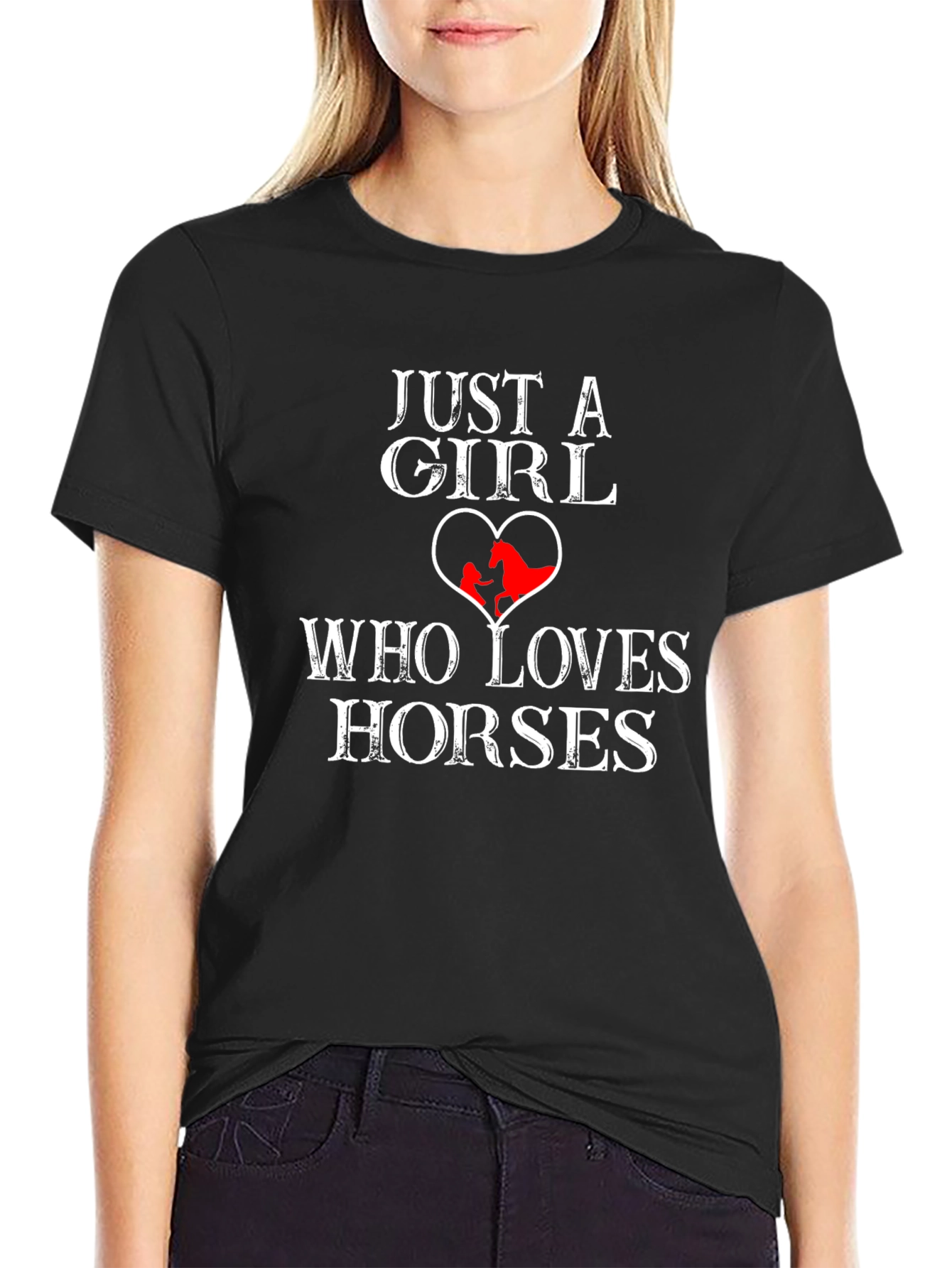 Just A Girl Who Loves Horses Graphic Tee
