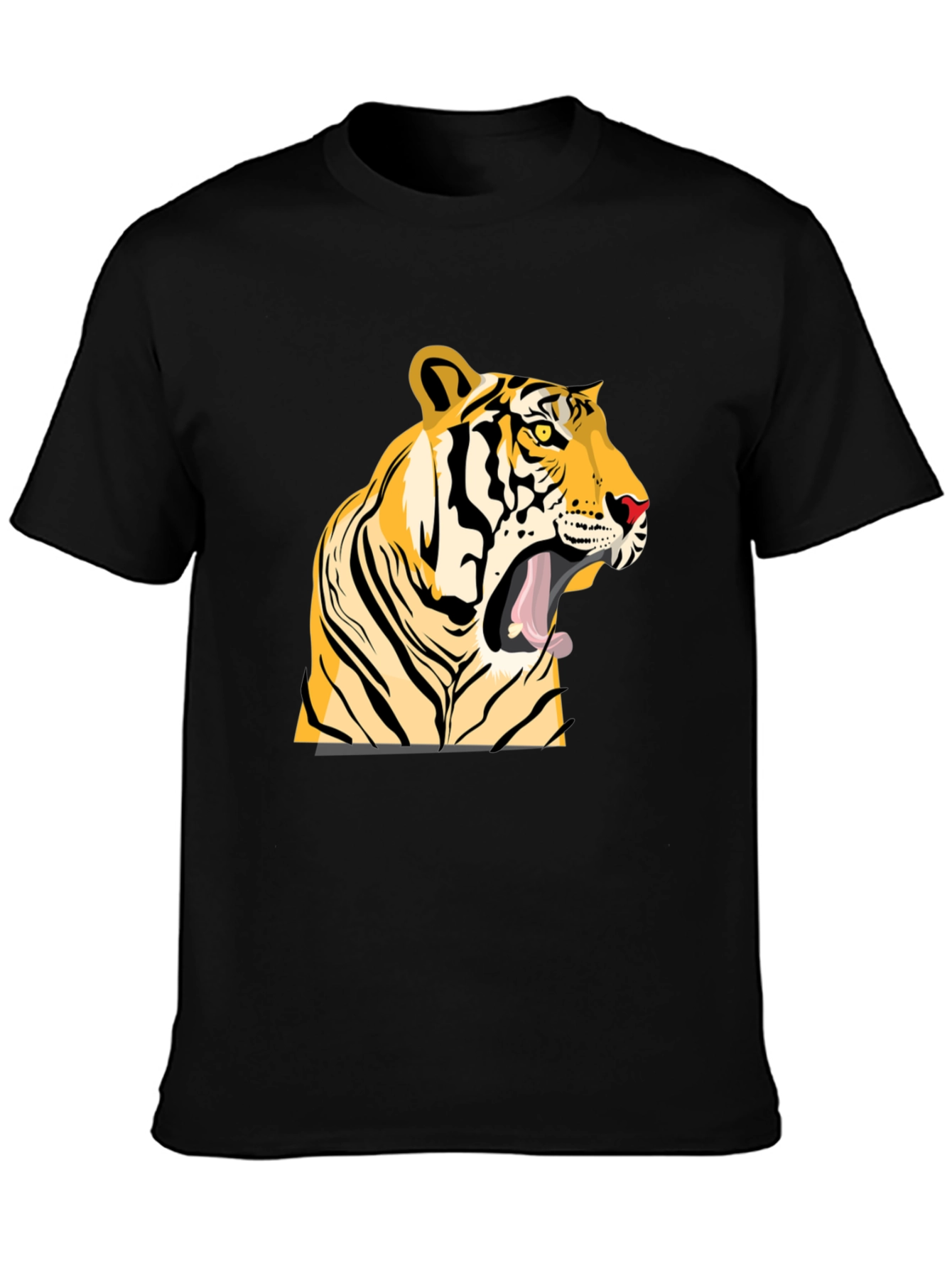 Tiger Graphic Tee - Bold Black T-Shirt