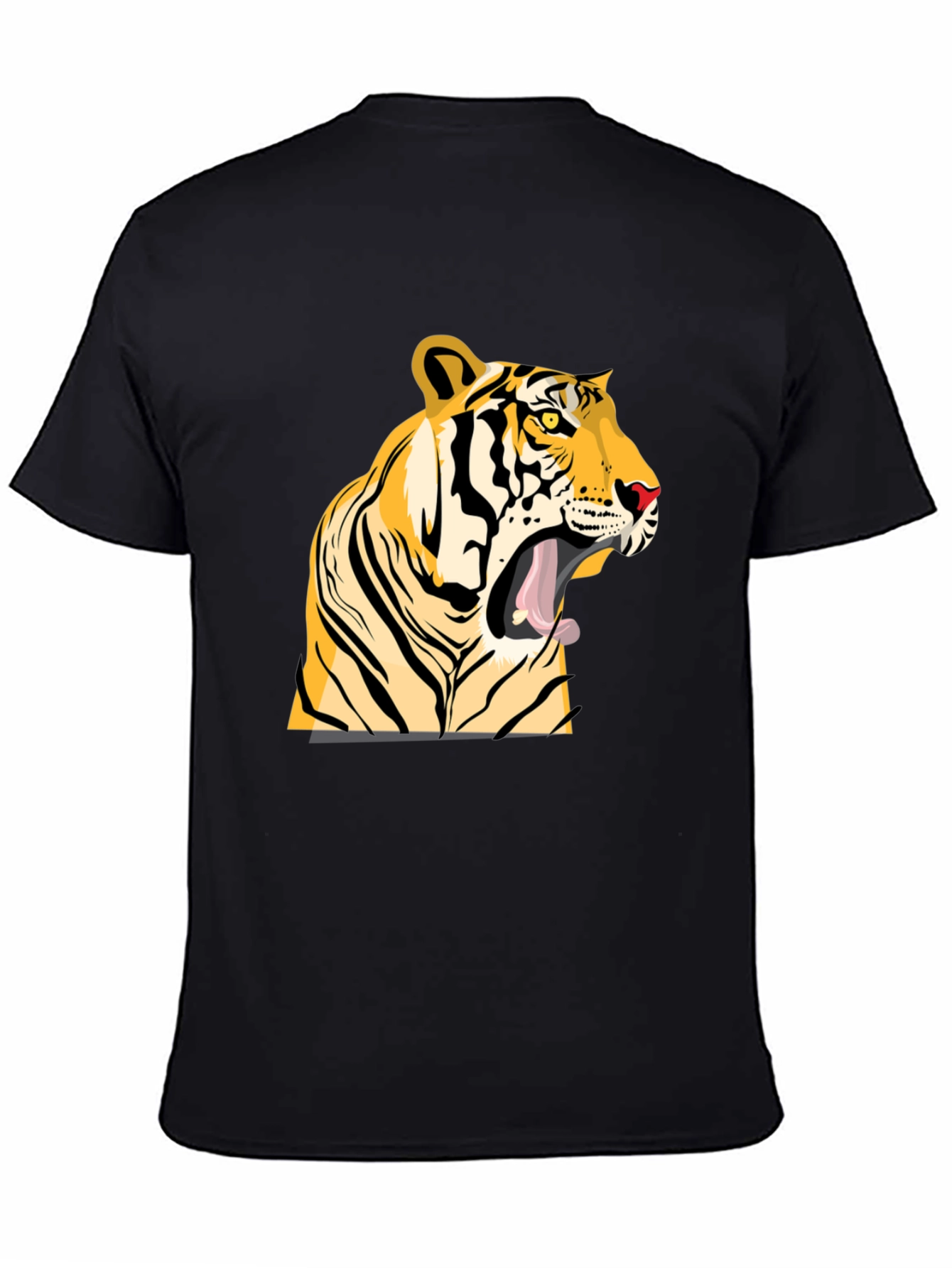 Tiger Graphic Tee - Bold Black T-Shirt