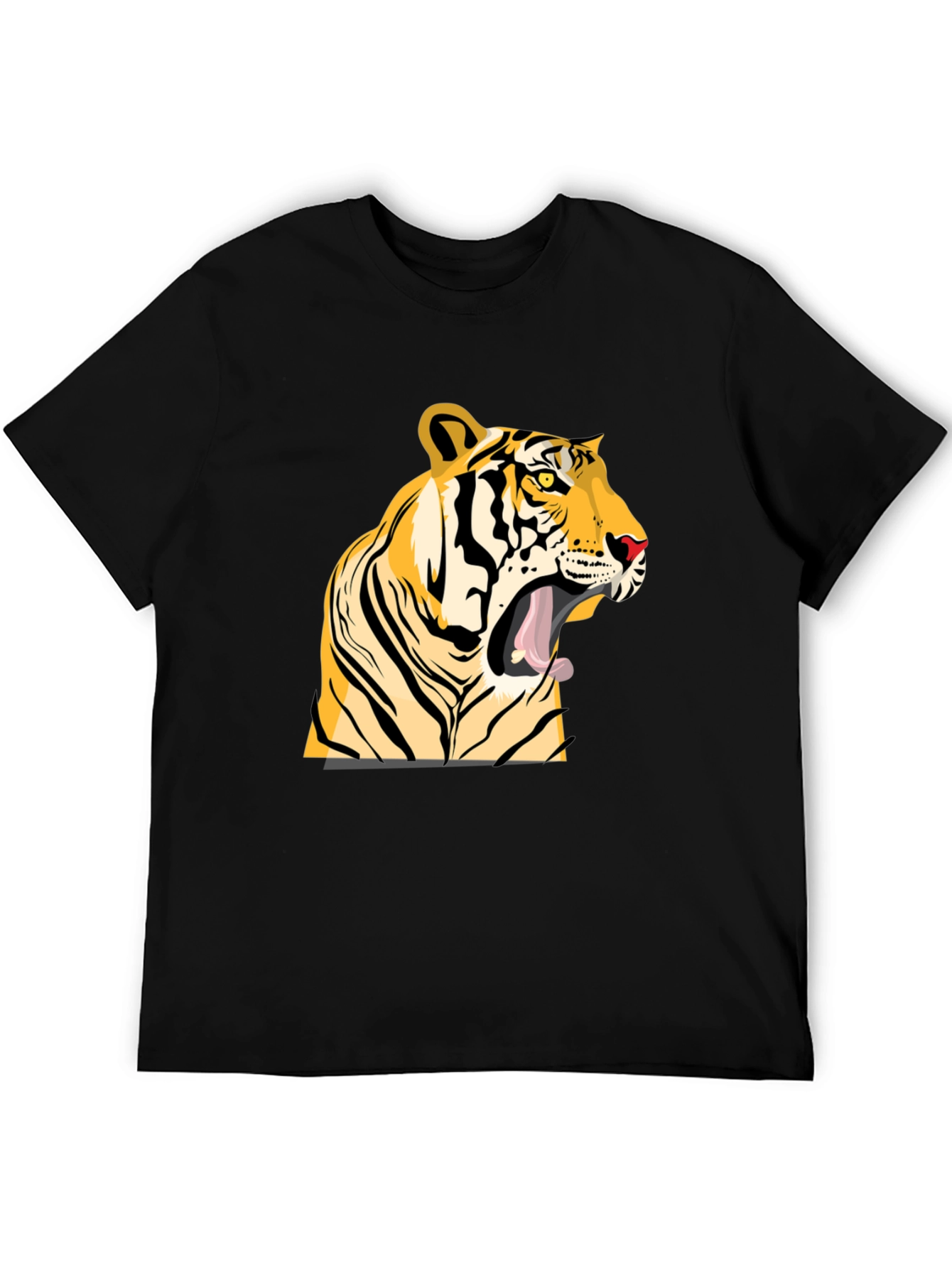 Tiger Graphic Tee - Bold Black T-Shirt