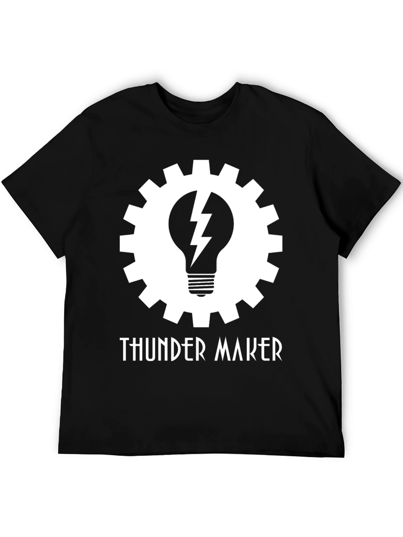 Thunder Maker T-Shirt - Gear and Lightning Design