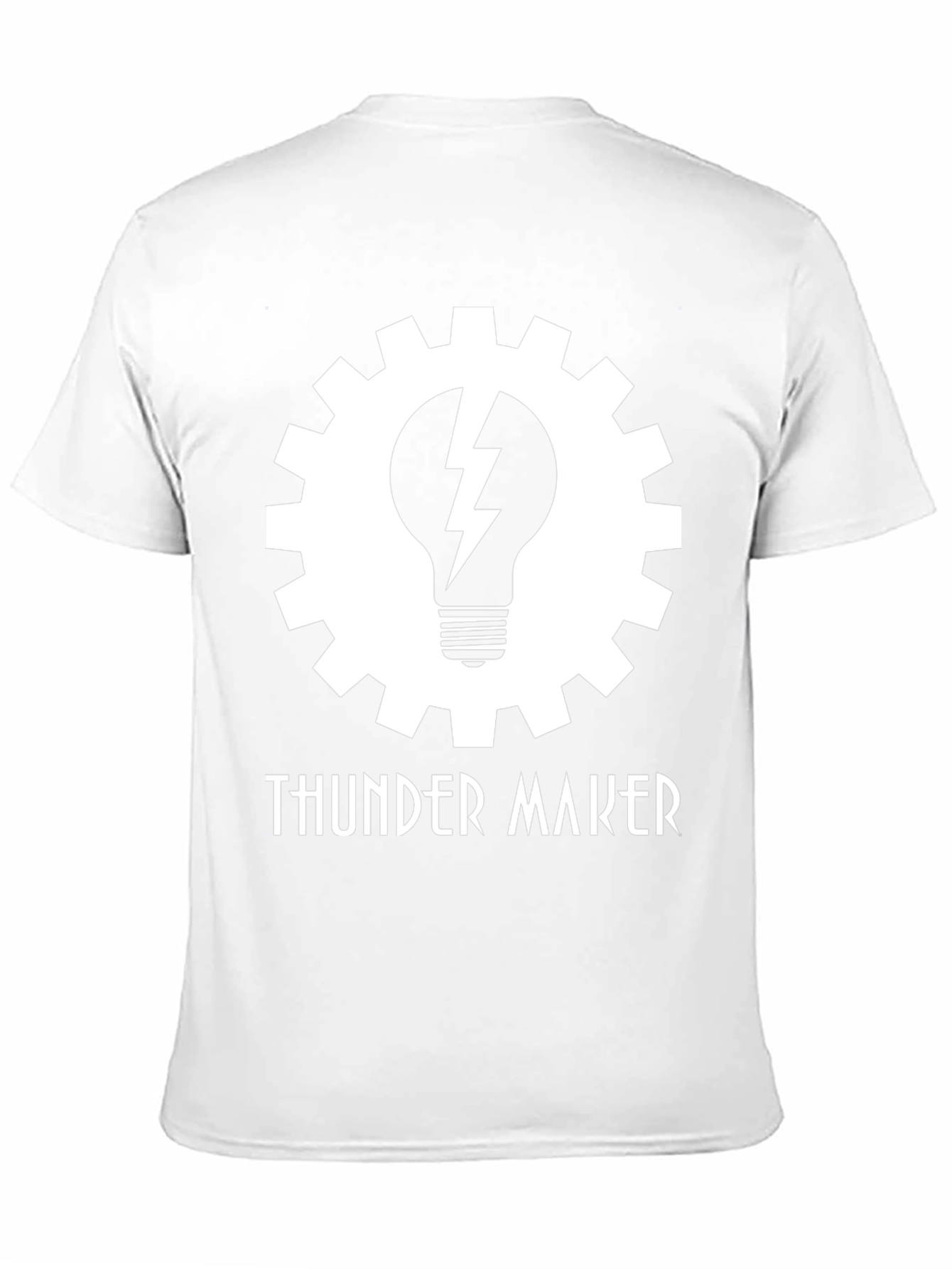 Thunder Maker T-Shirt - Gear and Lightning Design