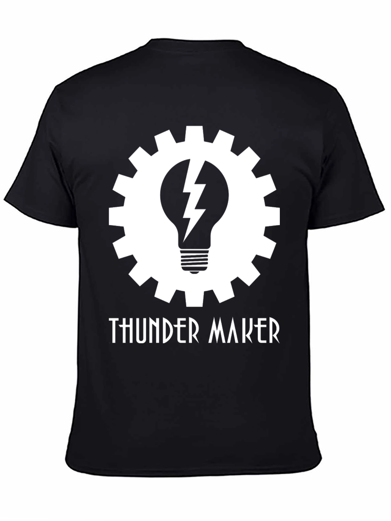 Thunder Maker T-Shirt - Gear and Lightning Design