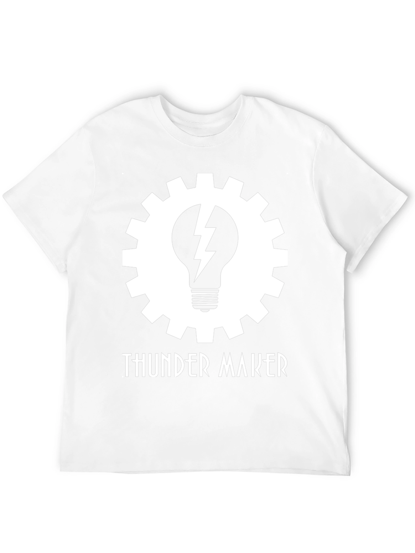 Thunder Maker T-Shirt - Gear and Lightning Design