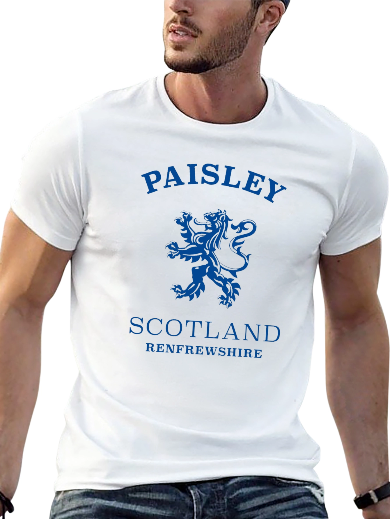 Paisley Scotland T-Shirt: Lion Rampant Design