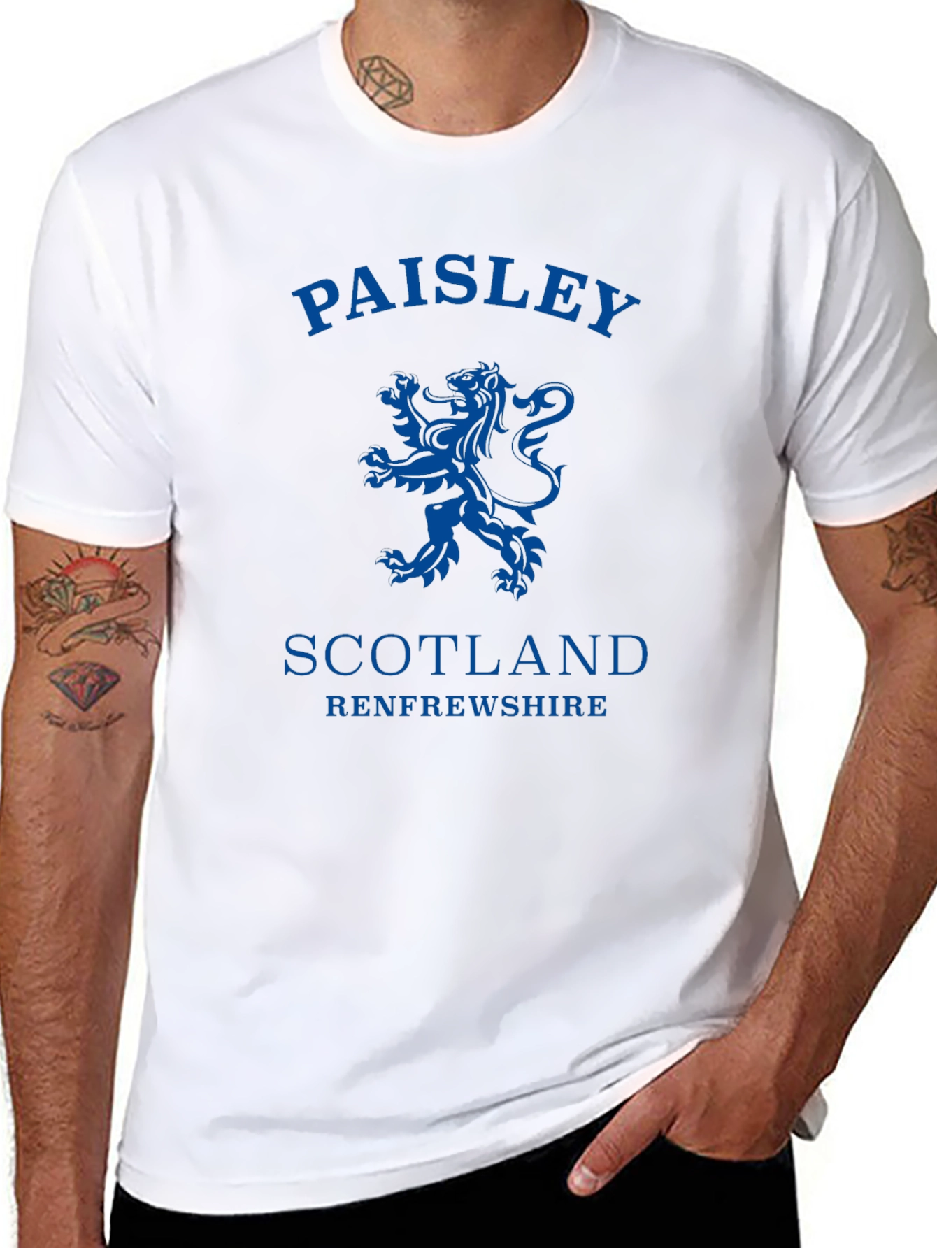Paisley Scotland T-Shirt: Lion Rampant Design