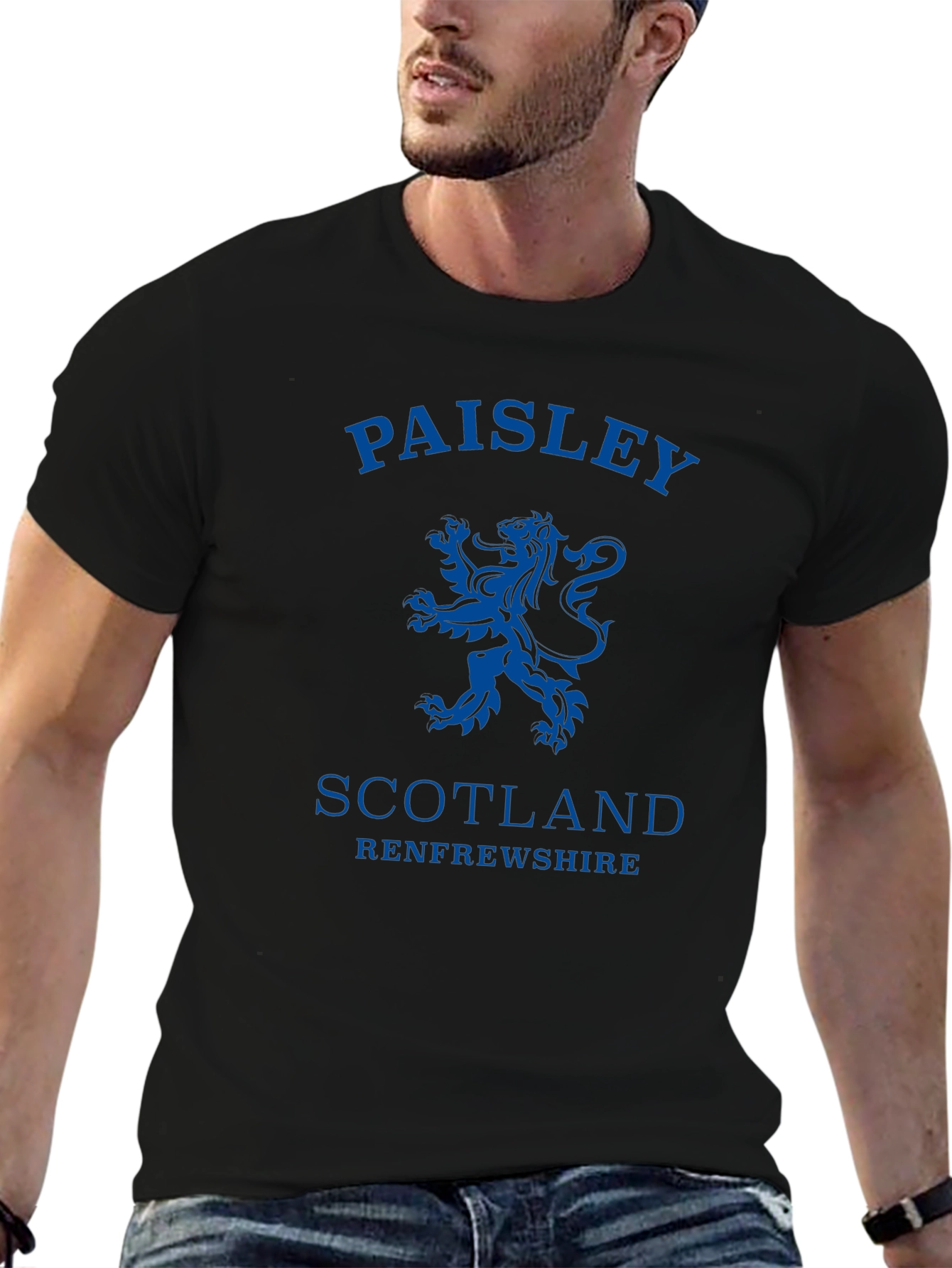 Paisley Scotland T-Shirt: Lion Rampant Design