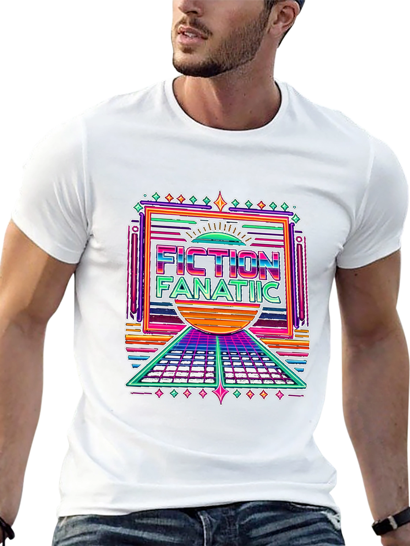Fiction Fanatic Graphic Tee - Retro Style