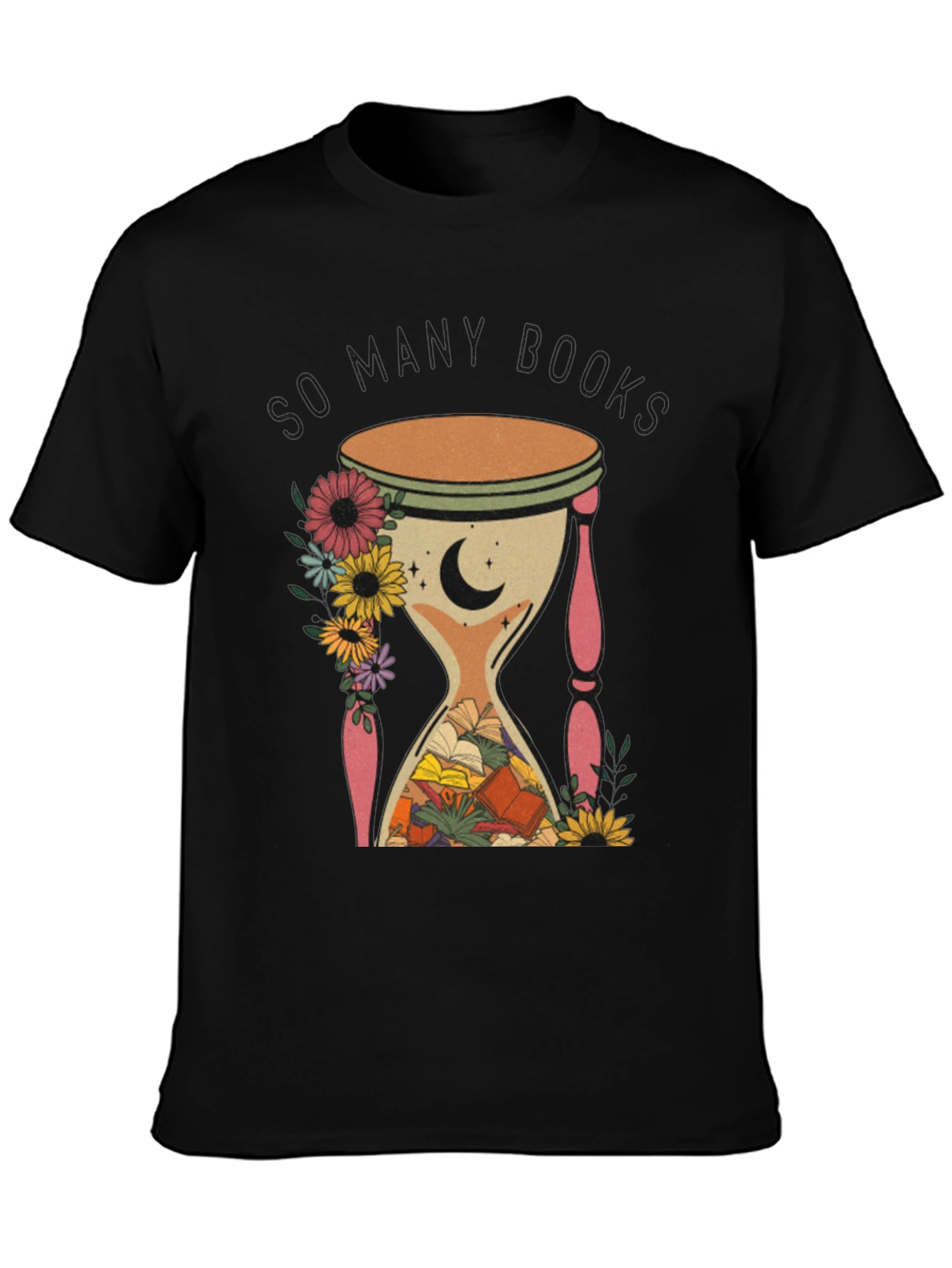 So Many Books Hourglass Graphic Tee