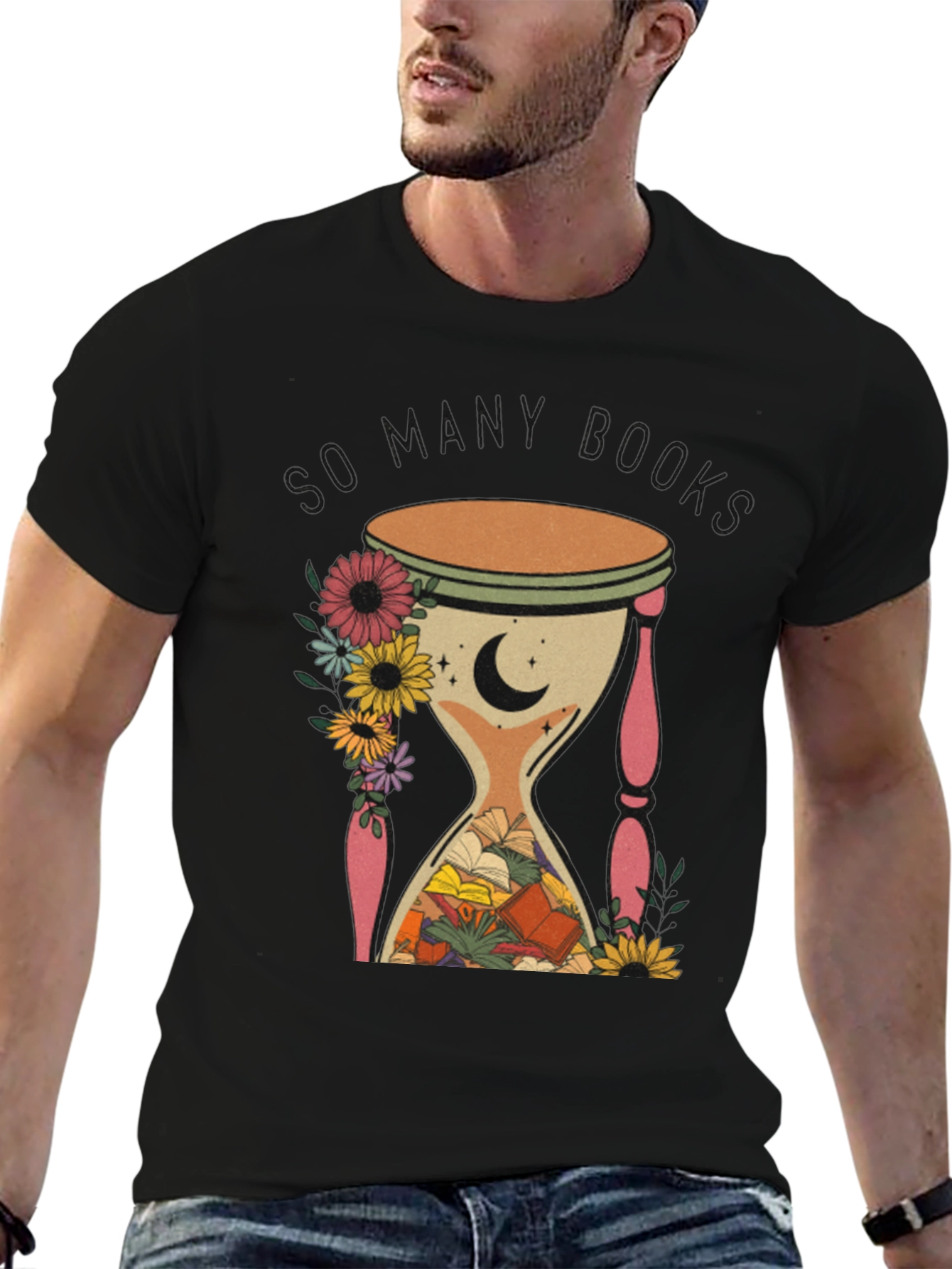 So Many Books Hourglass Graphic Tee