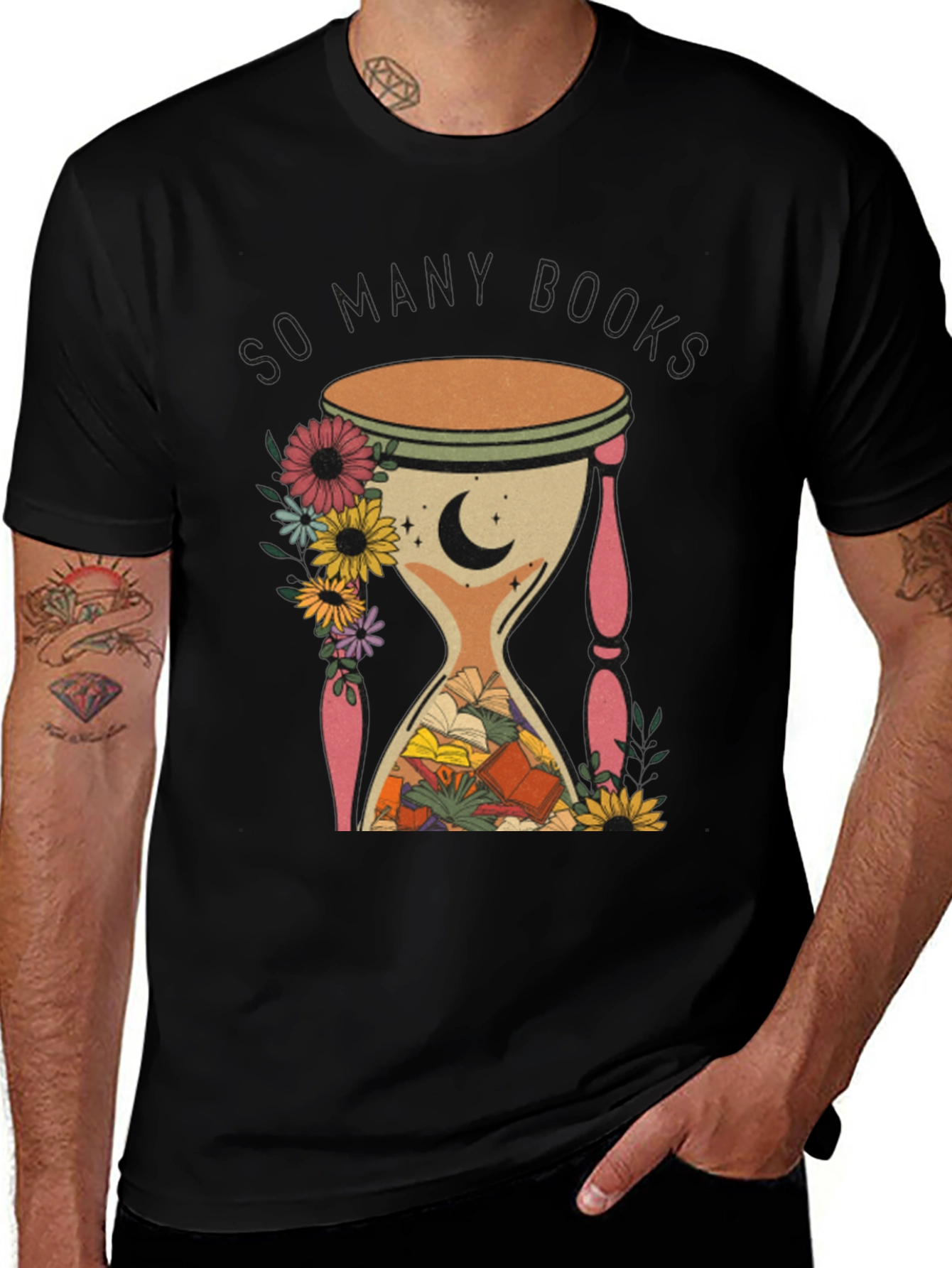 So Many Books Hourglass Graphic Tee