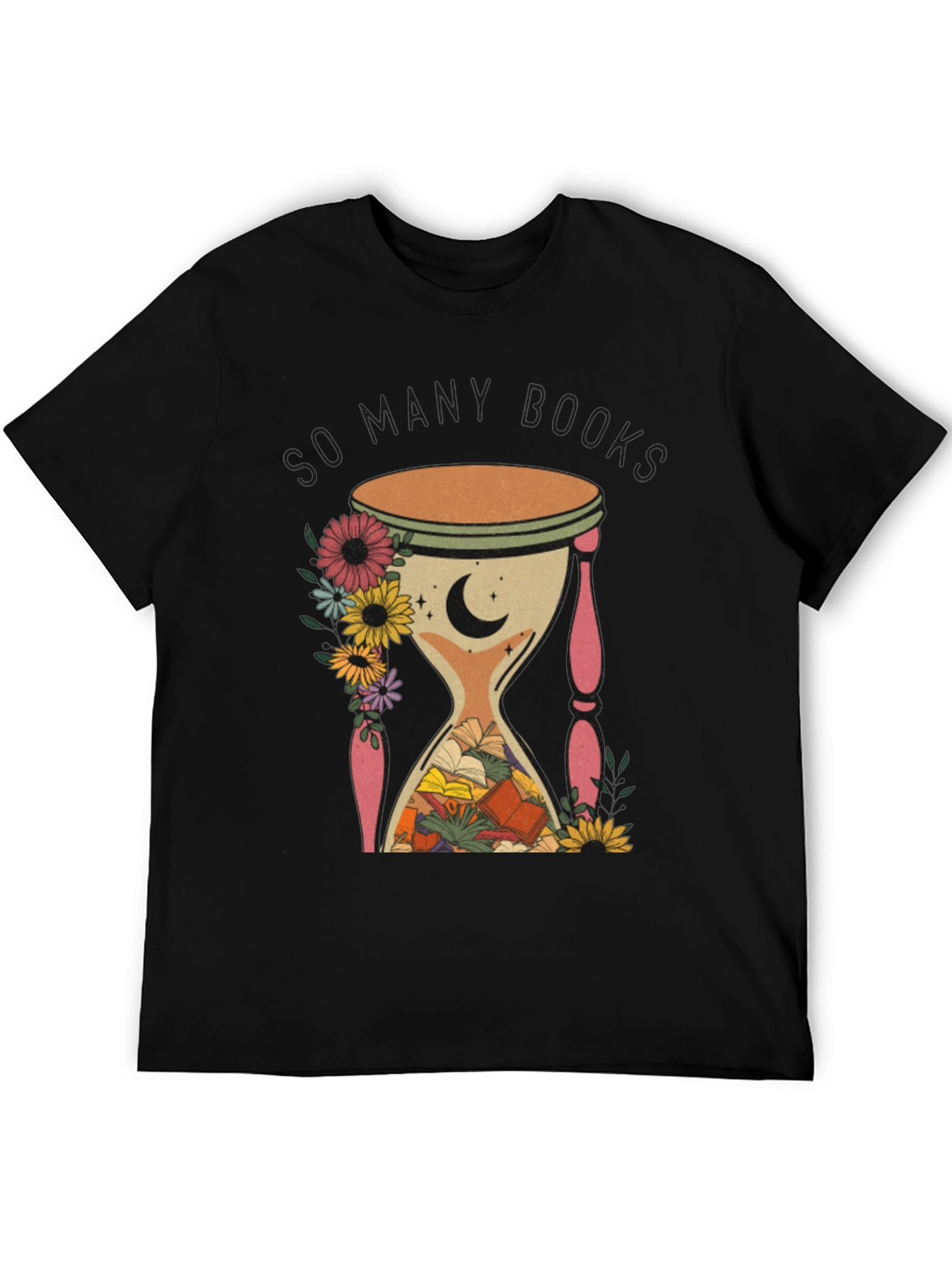 So Many Books Hourglass Graphic Tee