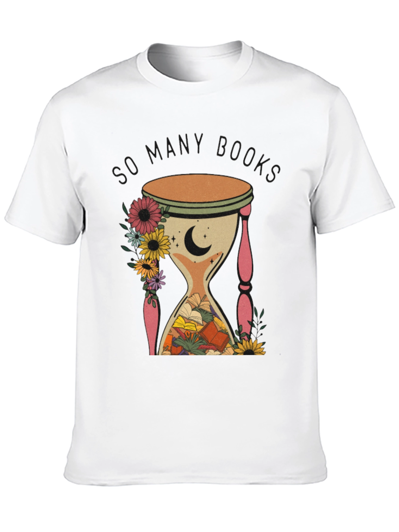 So Many Books Hourglass Graphic Tee