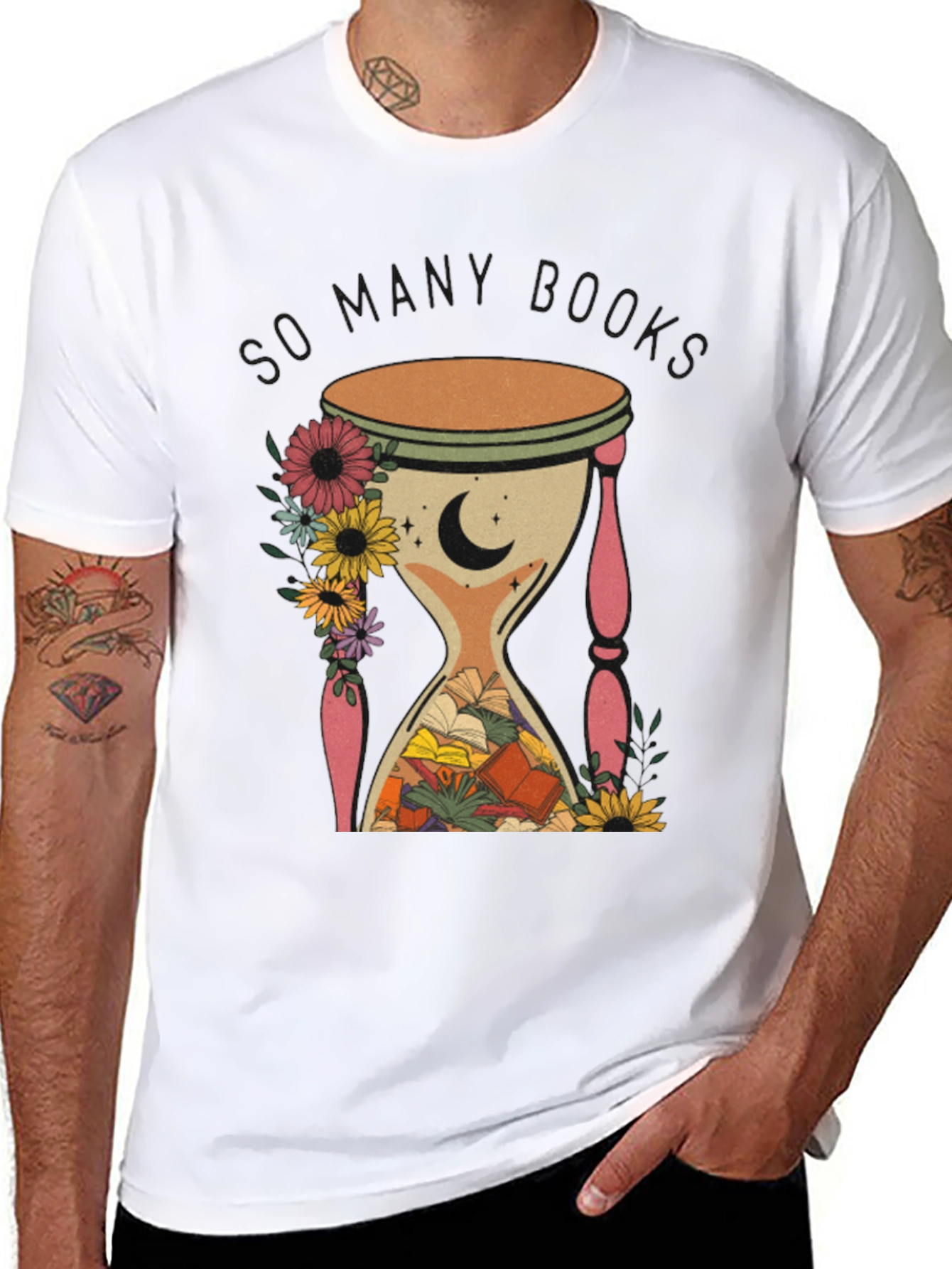 So Many Books Hourglass Graphic Tee